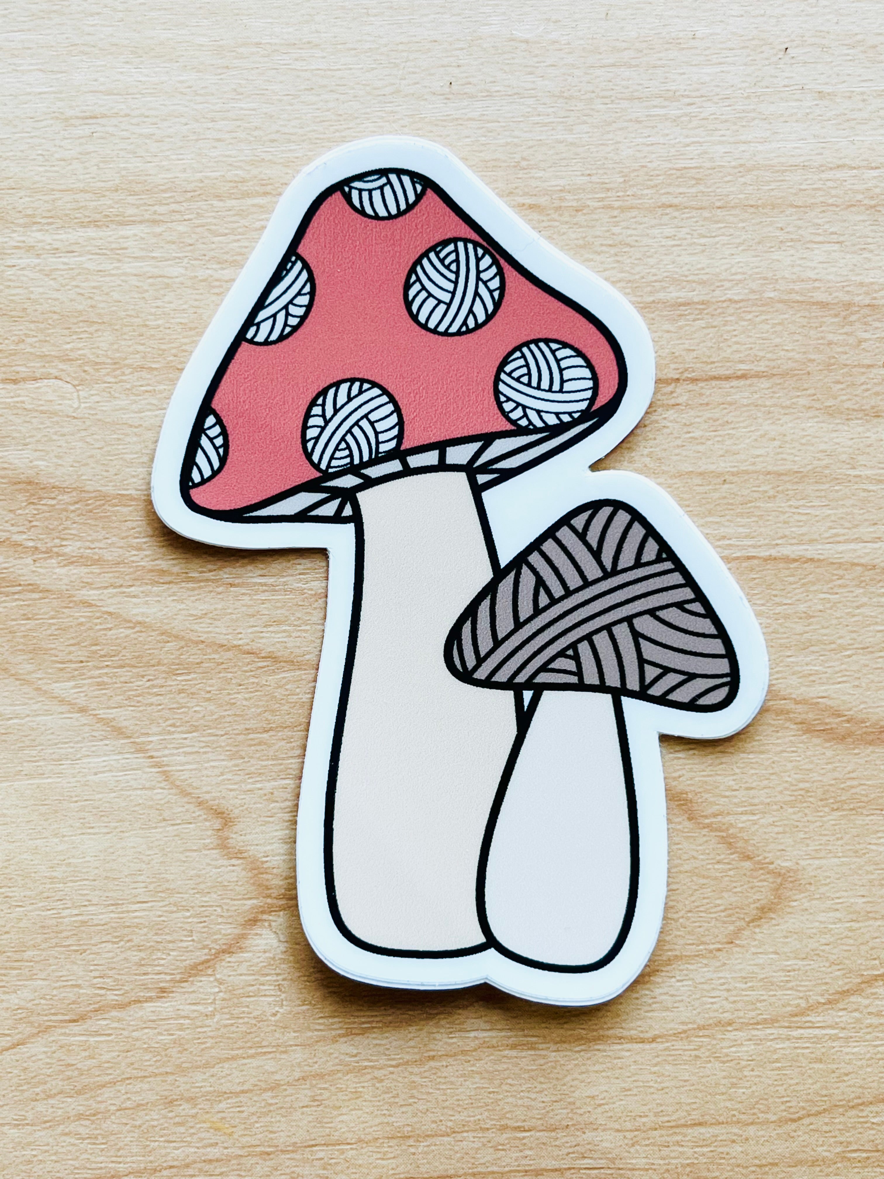 Mushroom Yarn sticker