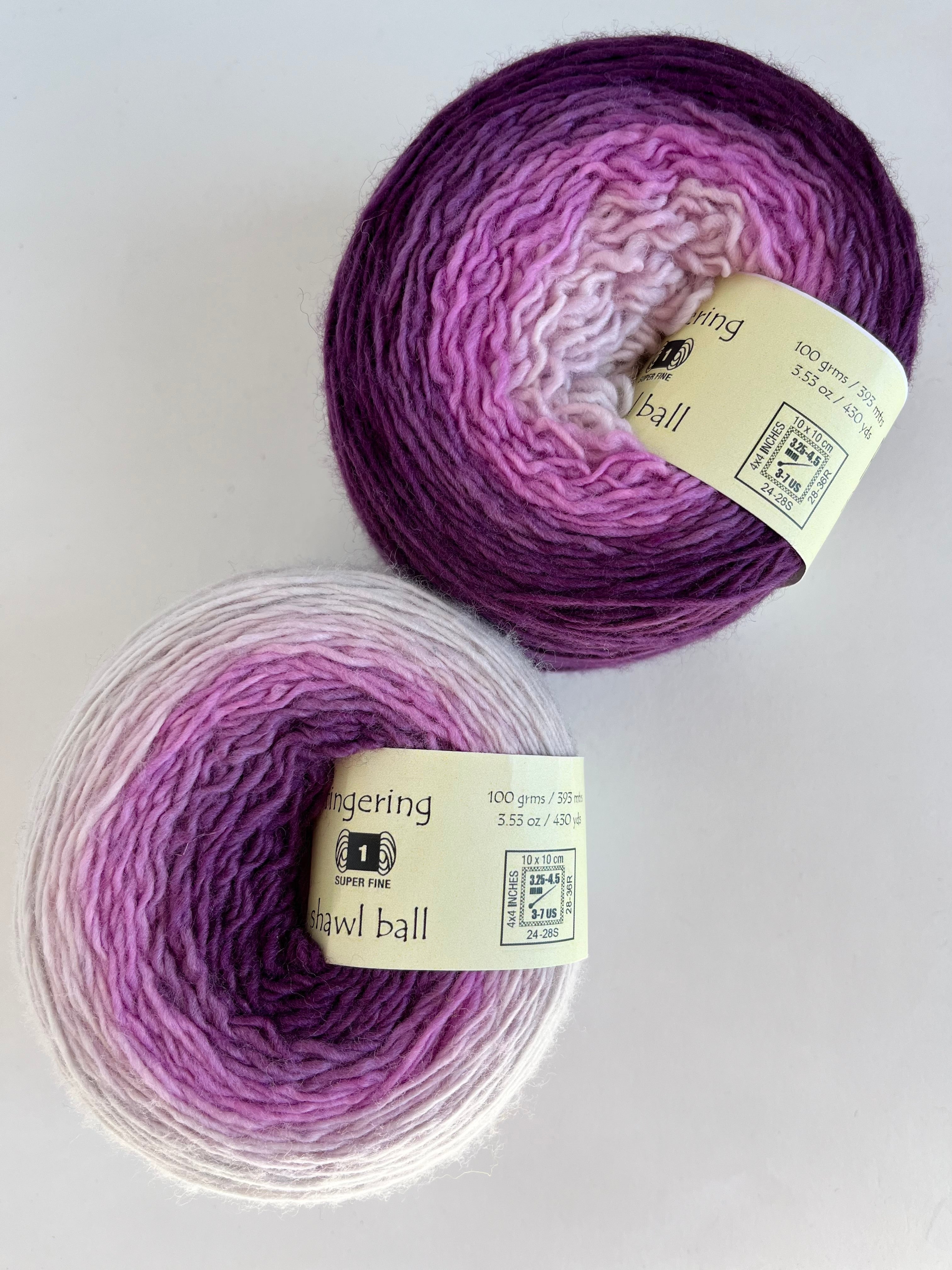 Orchid - Ombre Shawl ball from Freia