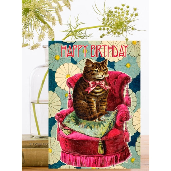 On the Red Chair - Madame Treacle Greeting Card