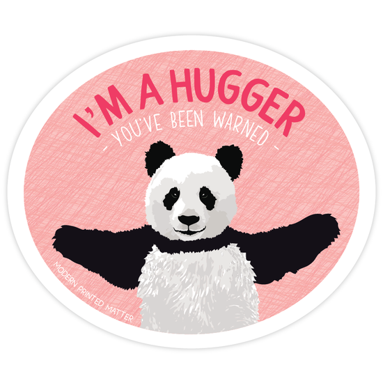 I'm A Hugger - Stickers from Modern Printed Matter