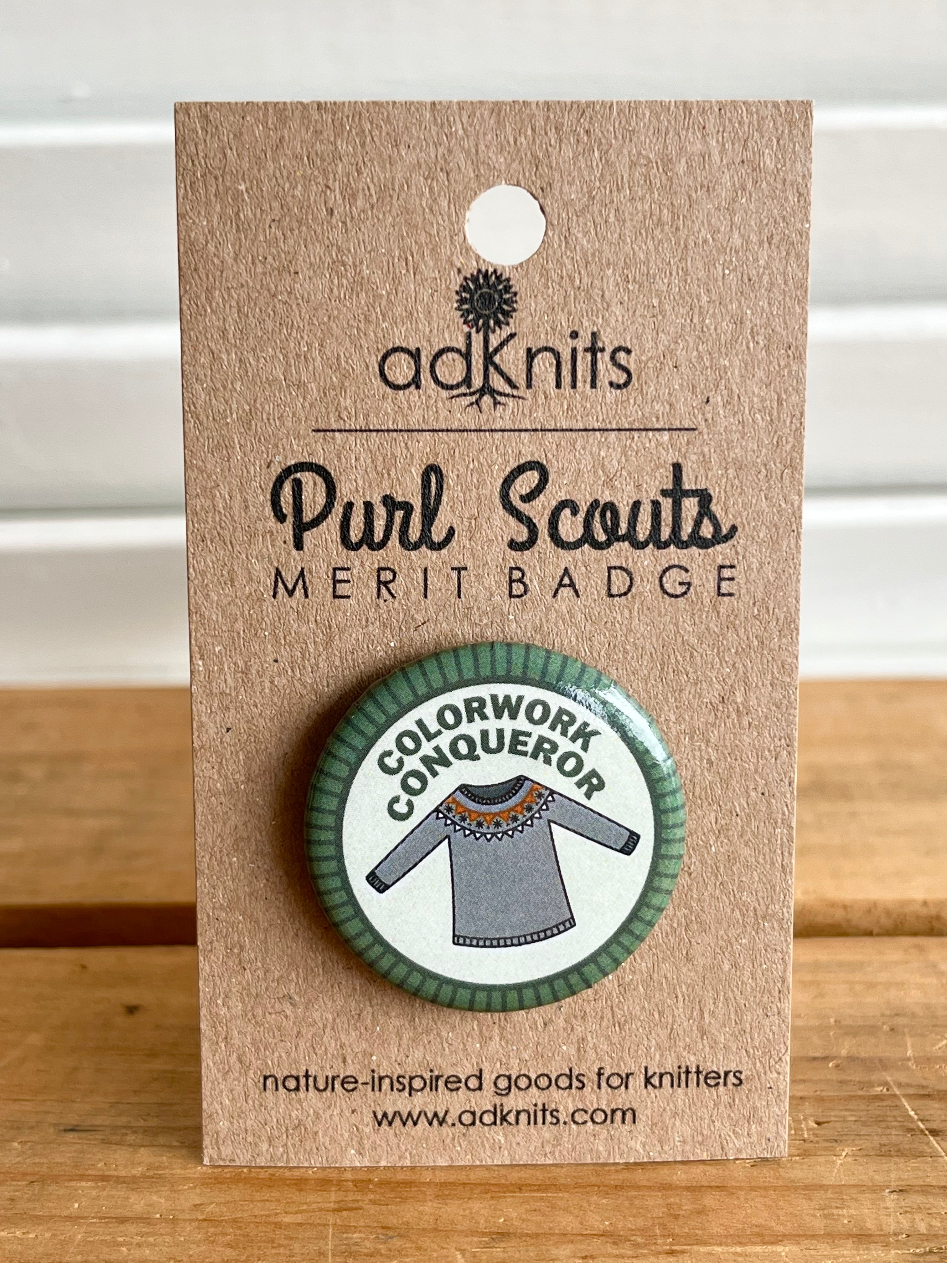 Colorwork Conqueror - Purl Scouts Merit Badge