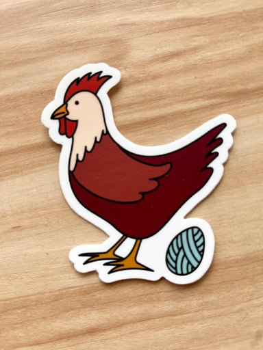 Yarn Chicken - Knitting Themed Stickers