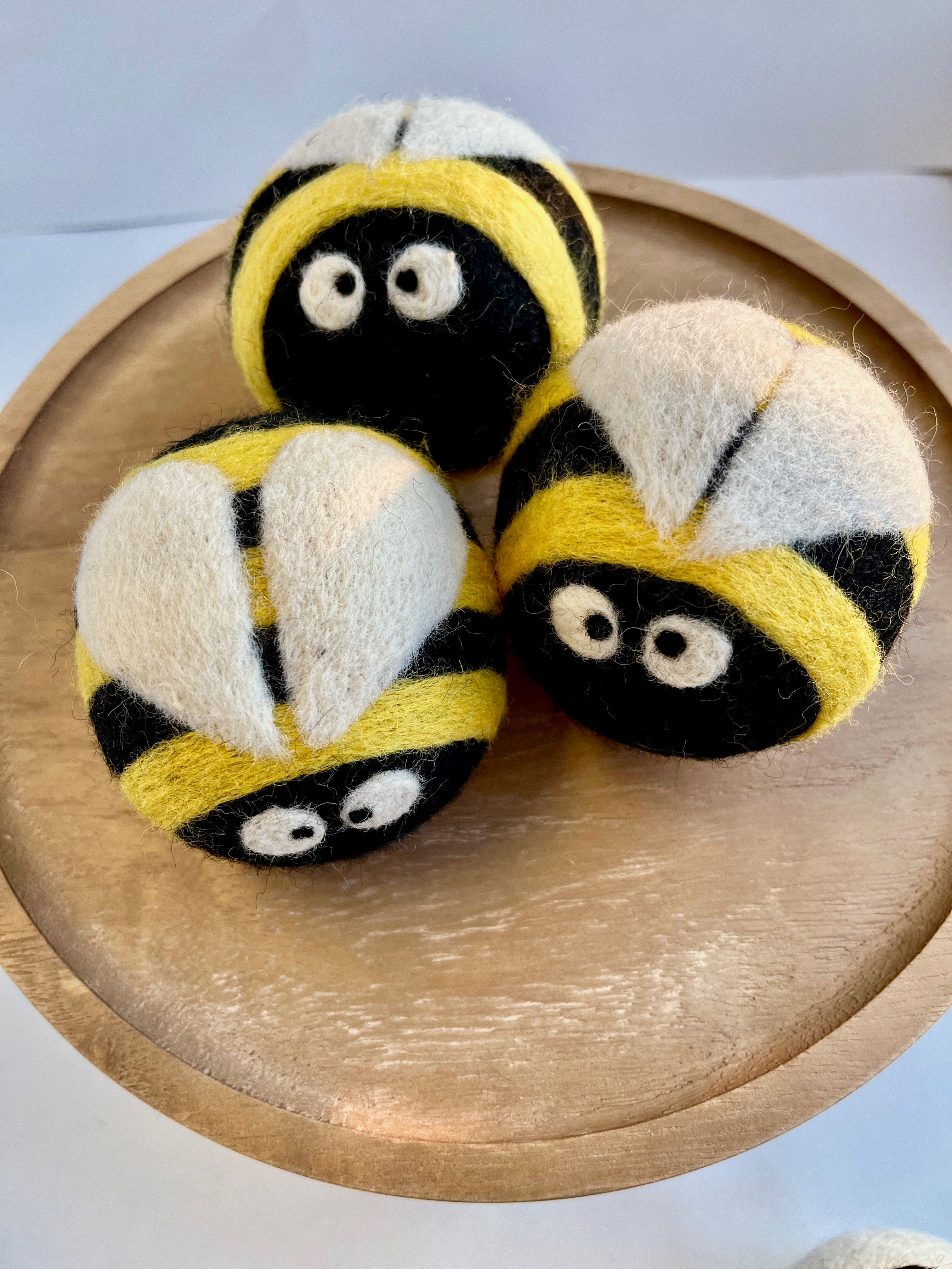 Bees - wool dryer balls
