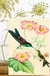 Hummingbirds and Pink Flowers - Madame Treacle Greeting Card