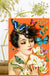 Girl with Butterflies - Madame Treacle Greeting Card