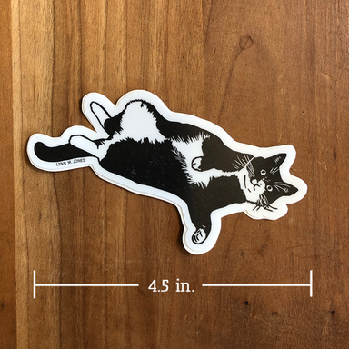 Cat Full Length - Stickers from Just My Type Letterpress