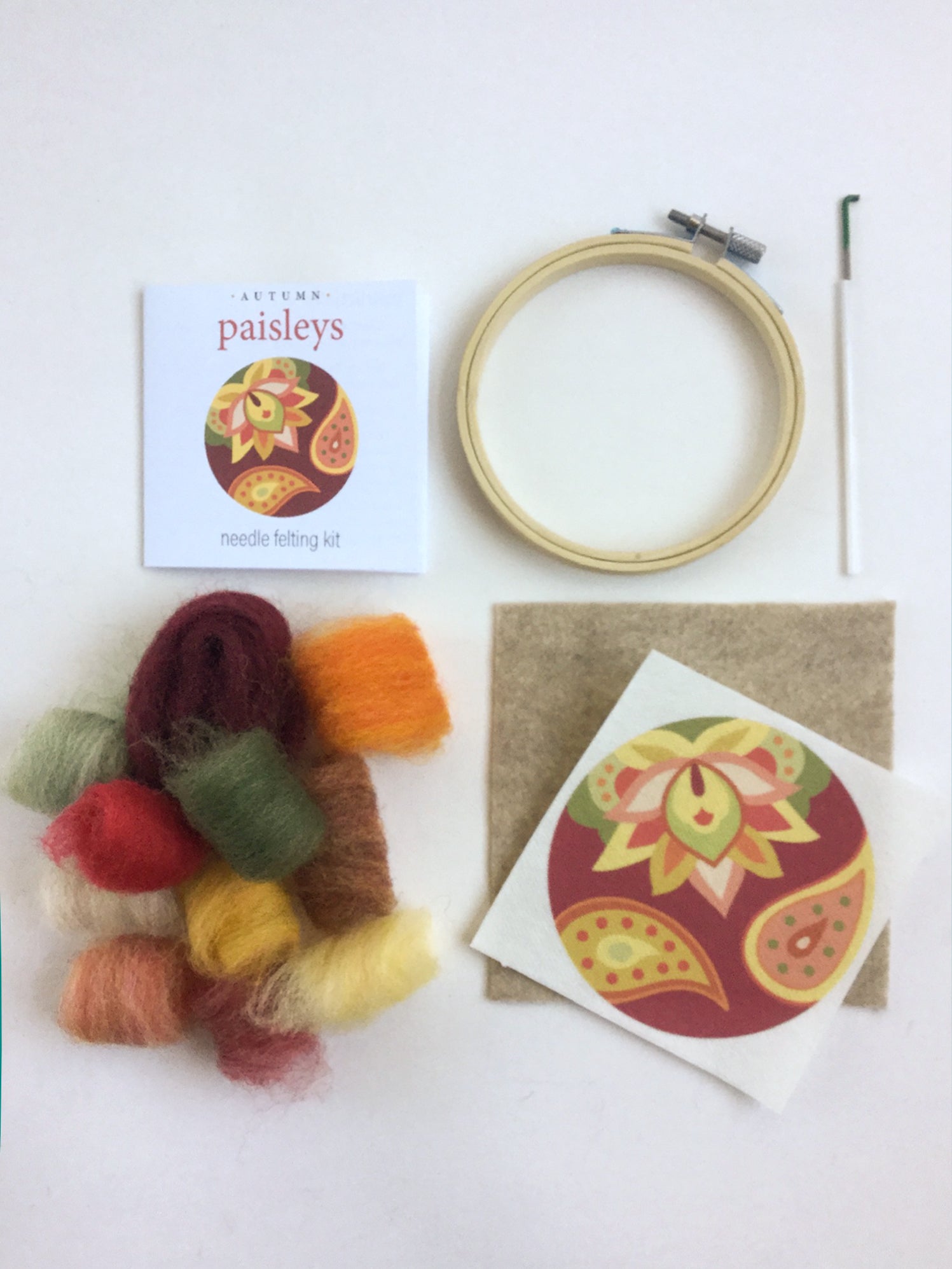 Paisleys Ornament Kit Contents - Claire Astra Studios