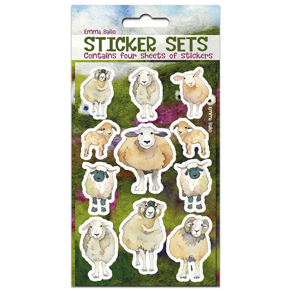 Felted Sheep Sticker Set