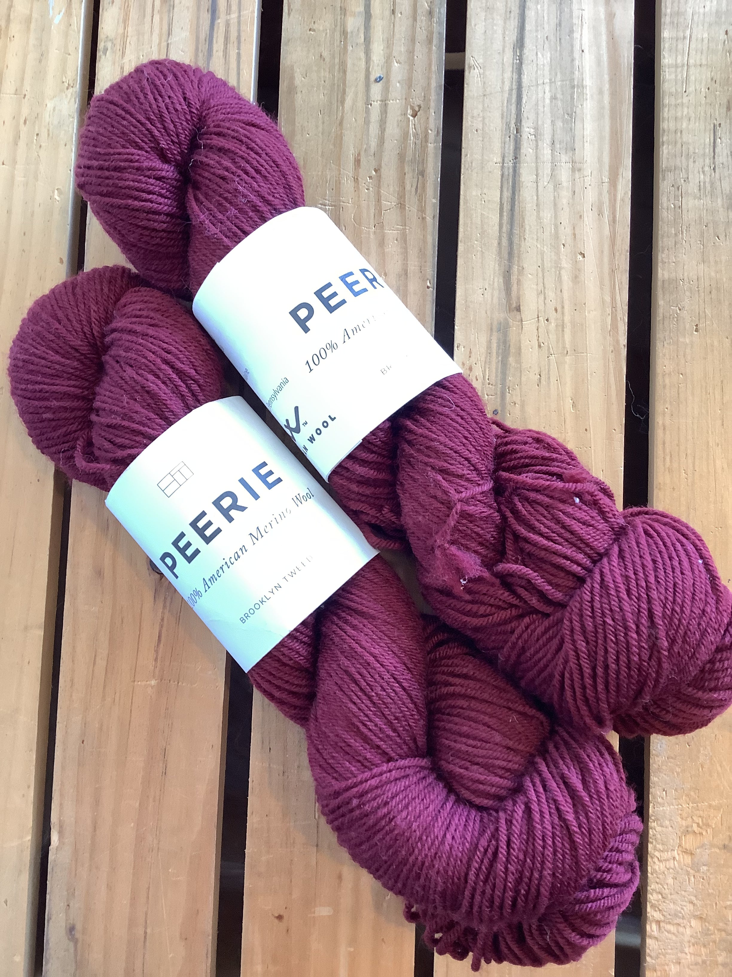 Brooklyn Tweed Peerie Color: Vintner Lot: 619.1905