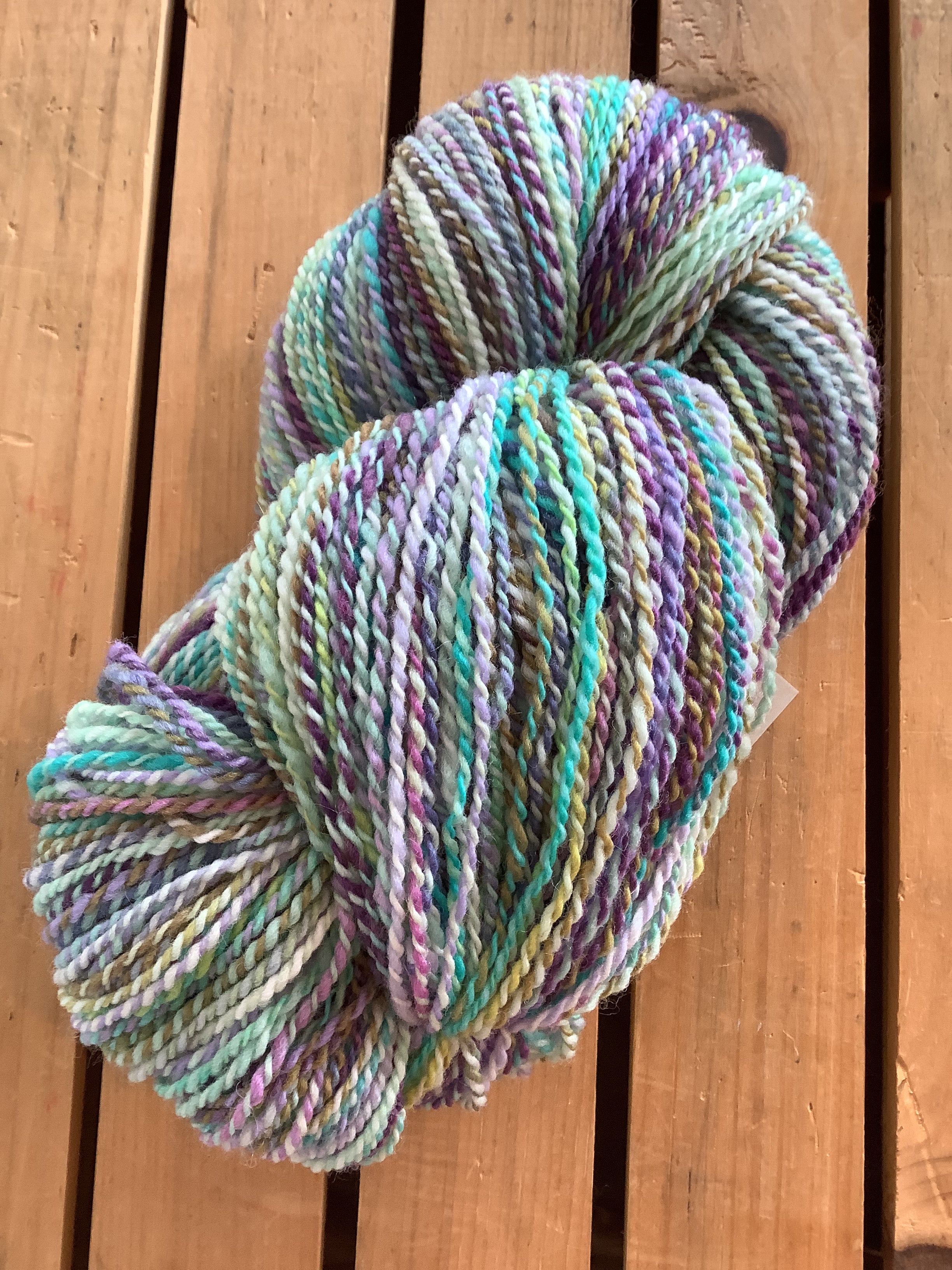 Organic Polworth Lilac & Seafoam Green 112