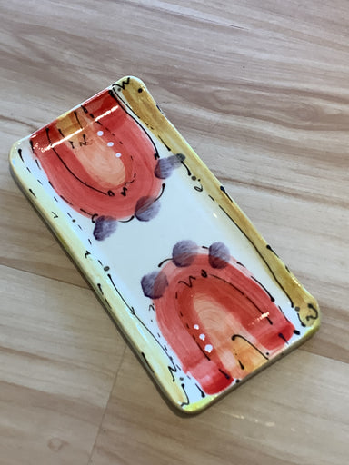 Orange Rainbow - Sue Moon Pottery Butter Plate