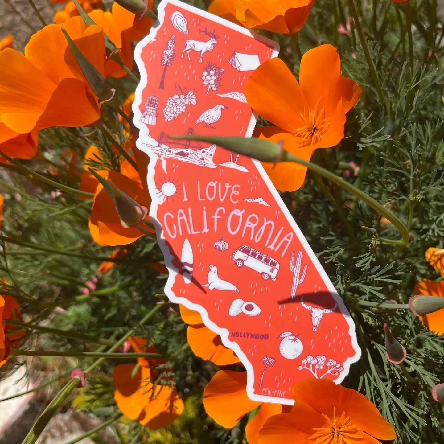 I Love California sticker from Pen+Pine