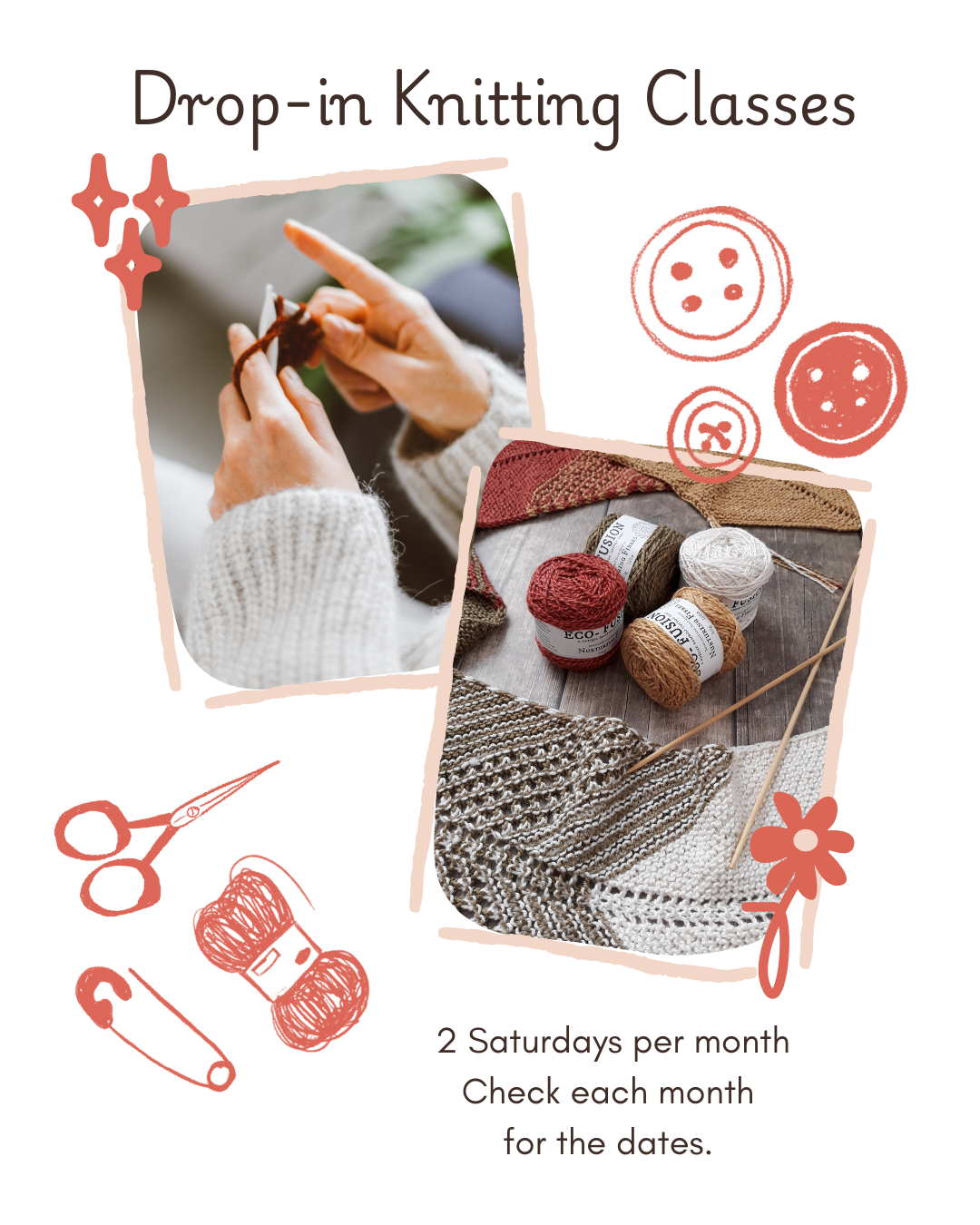 Drop-In Learn to Knit class