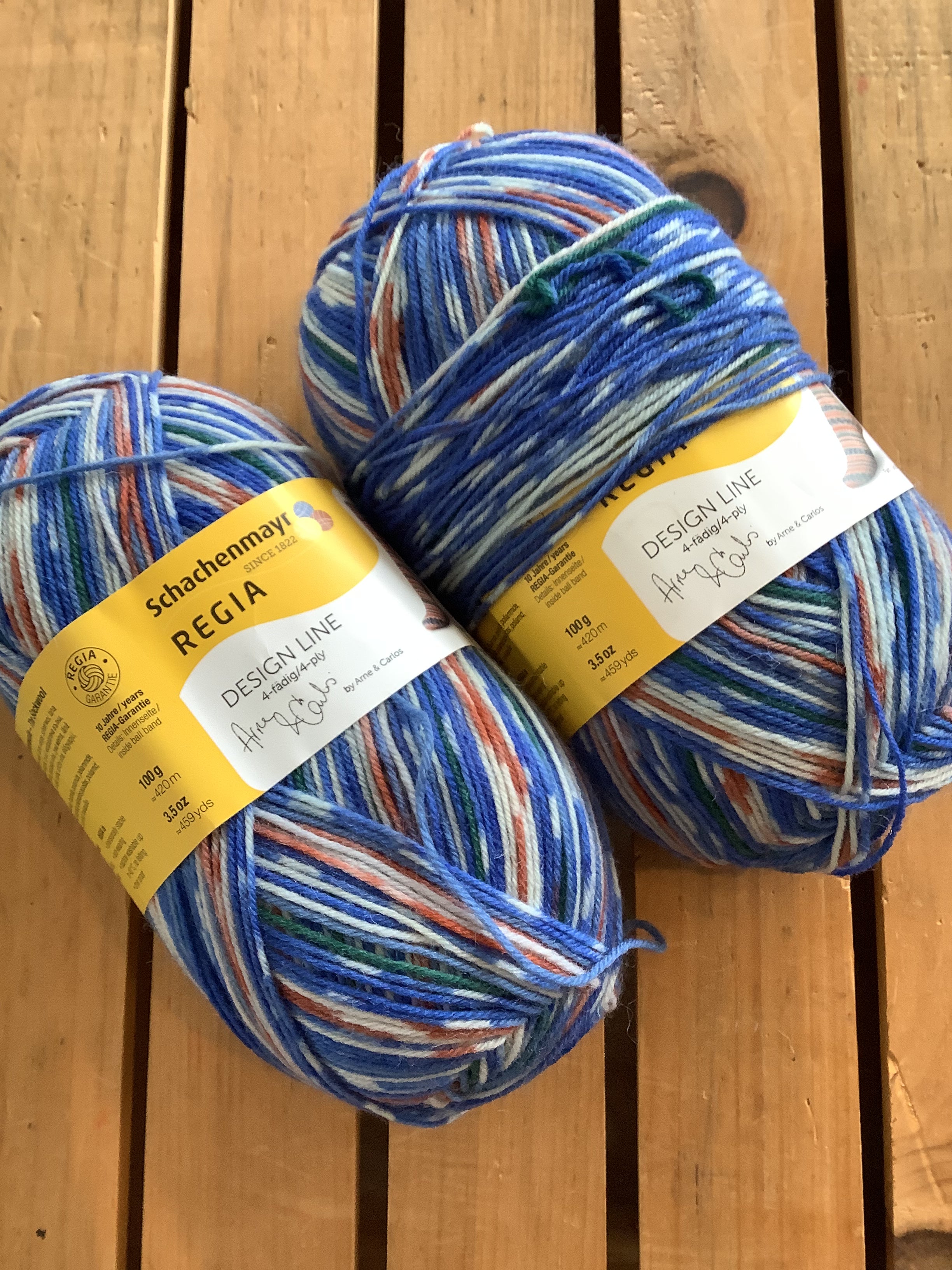 Schachenmayr Regia Design Line Color: 03656 Moon Night Lot: 804