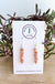 Microfaceted Sunstone earrings -  Redwood Sorrel Jewelry