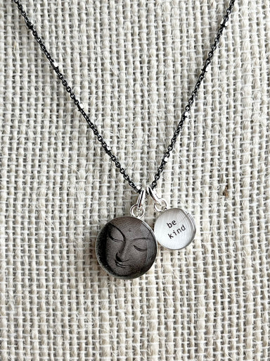 Lrg Buddha/Be Kind -  Picture pendant necklace