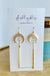 Callisto Green Amethyst gold - Ashley Rose earrings