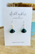 Mini Morsel Green Quartz gold - Ashley Rose earrings