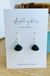 Mini Morsel Green Quartz silver - Ashley Rose earrings