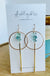 Align Fluorite gold - Ashley Rose earrings