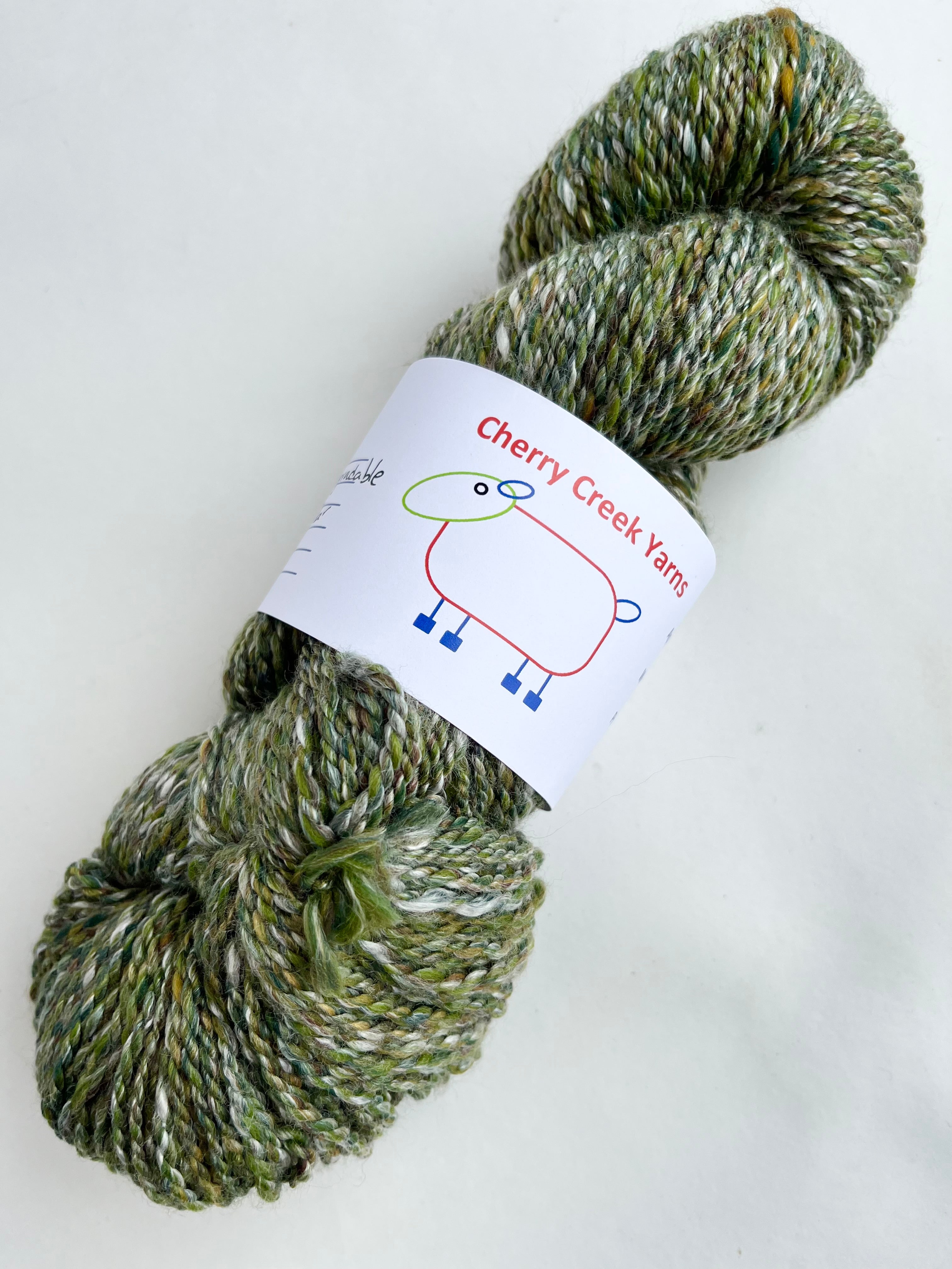 Creek Handspun Yarn - Eco Fiber, Bio Nylon, Rose Fiber 57