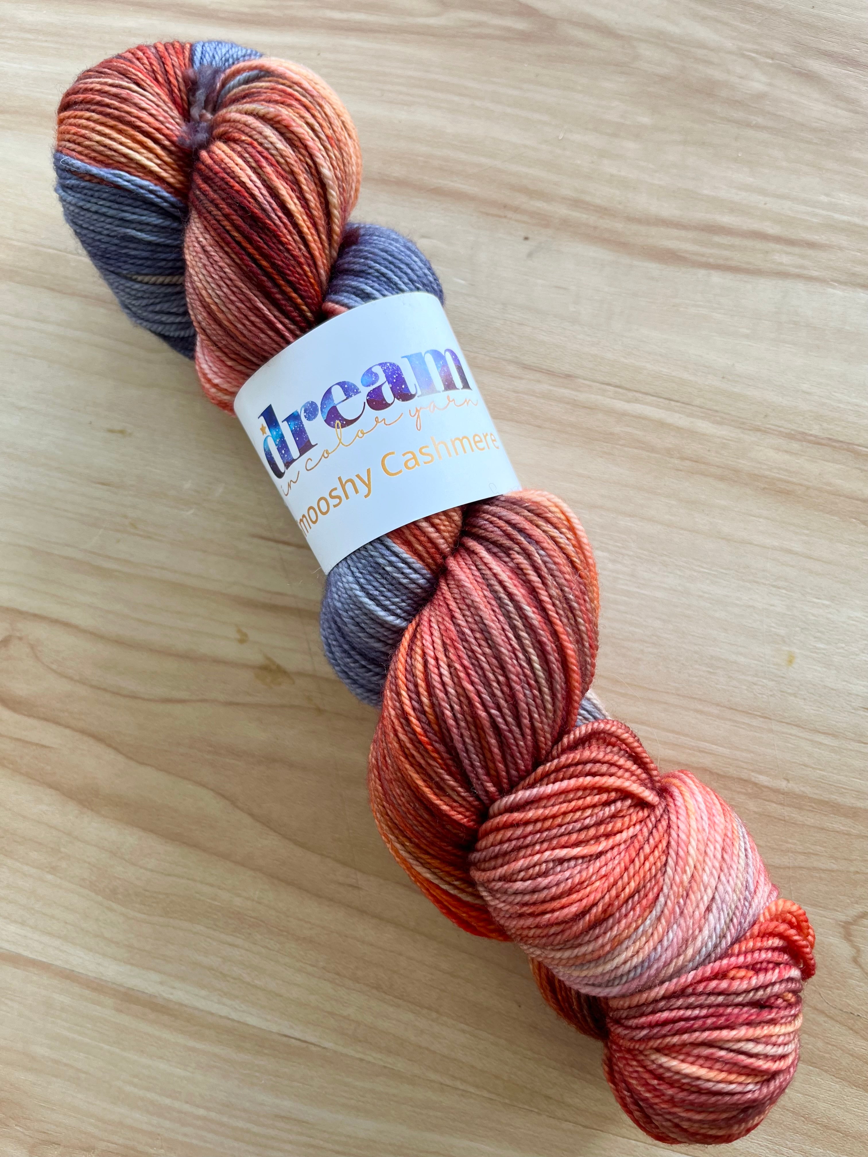 Match Strike - Smooshy Cashmere Planned Pooling yarn from Dream in Color