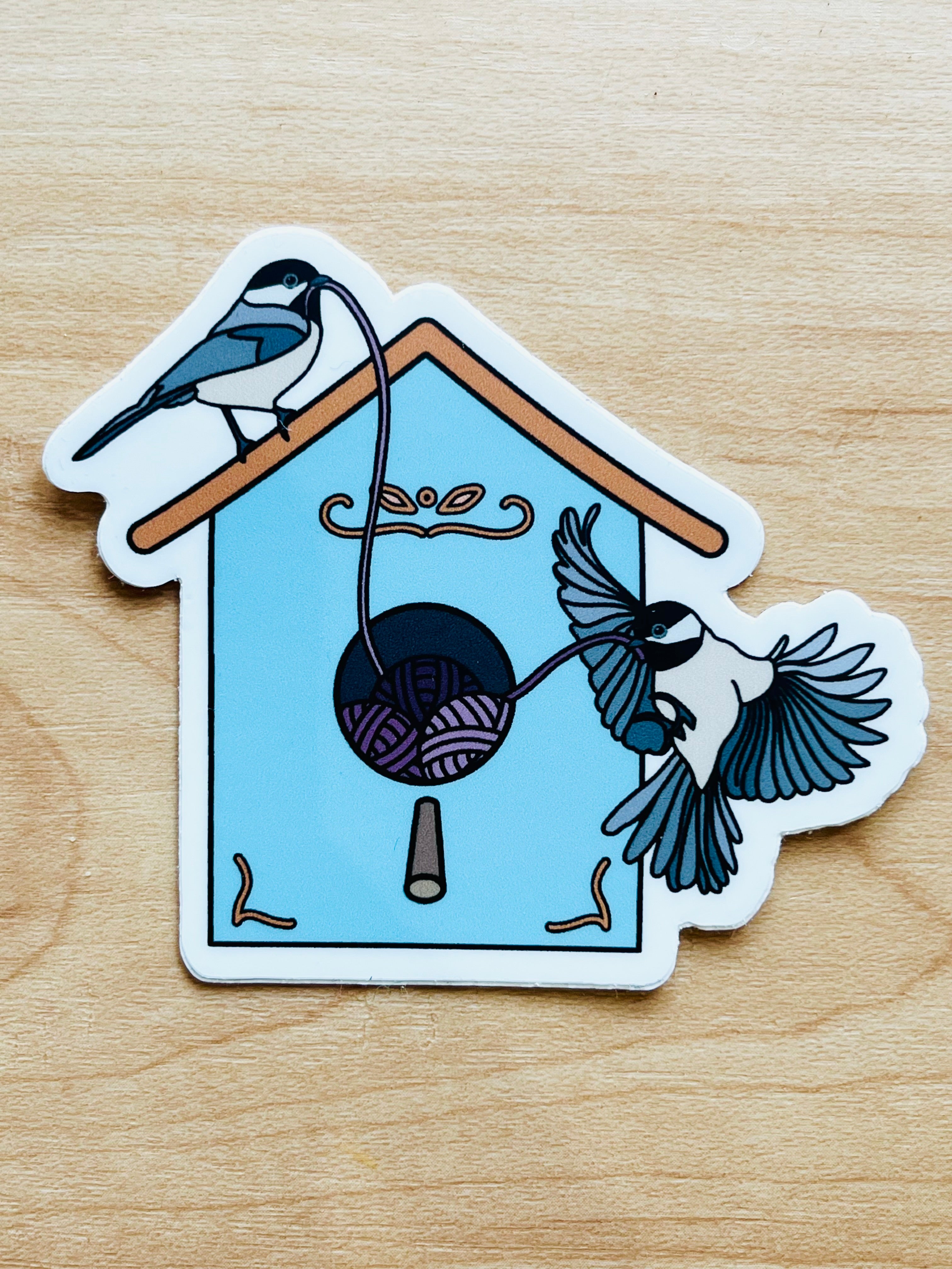 Birdhouse sticker