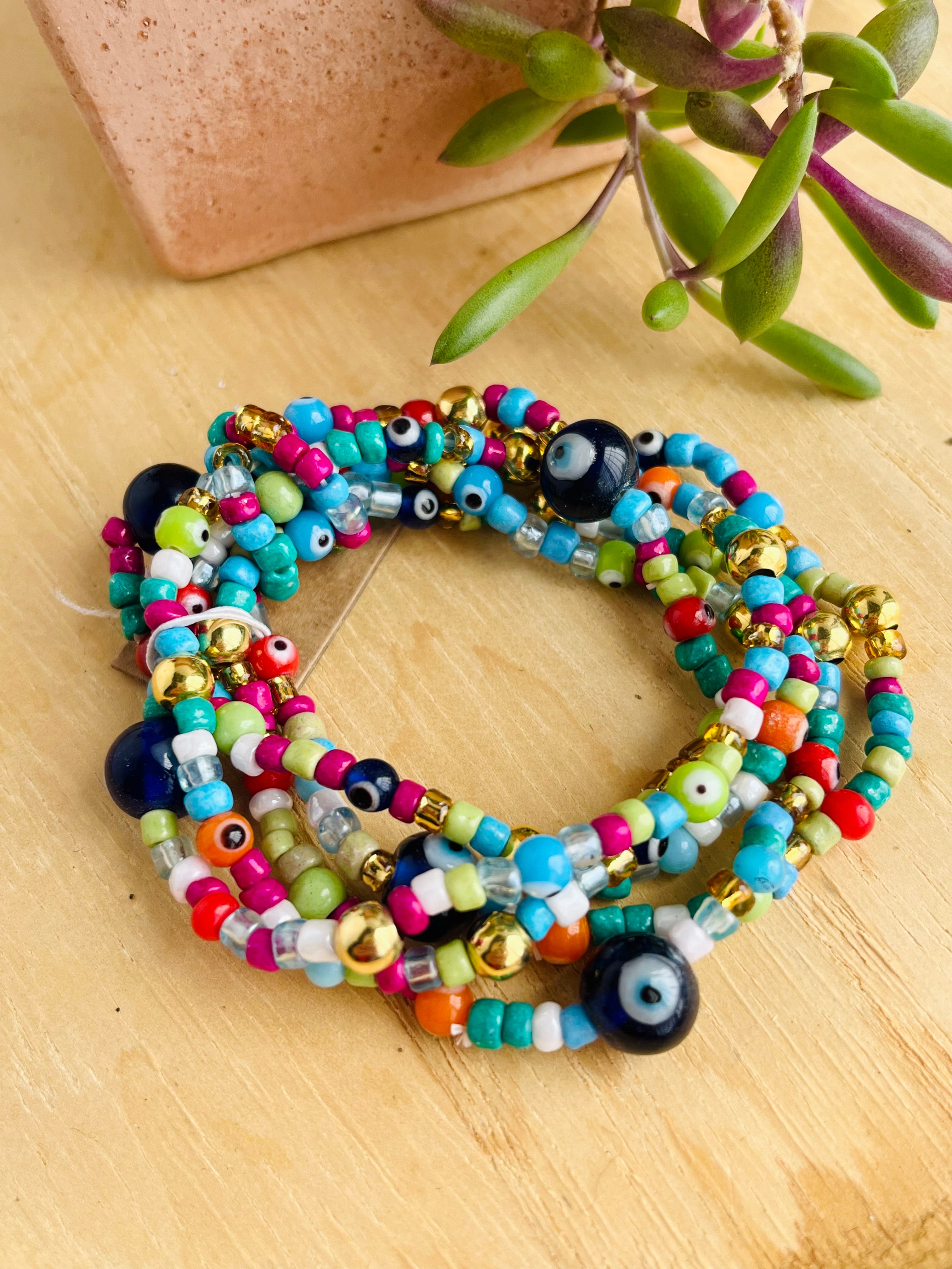 Multi-bead Stretch Stack Bracelets
