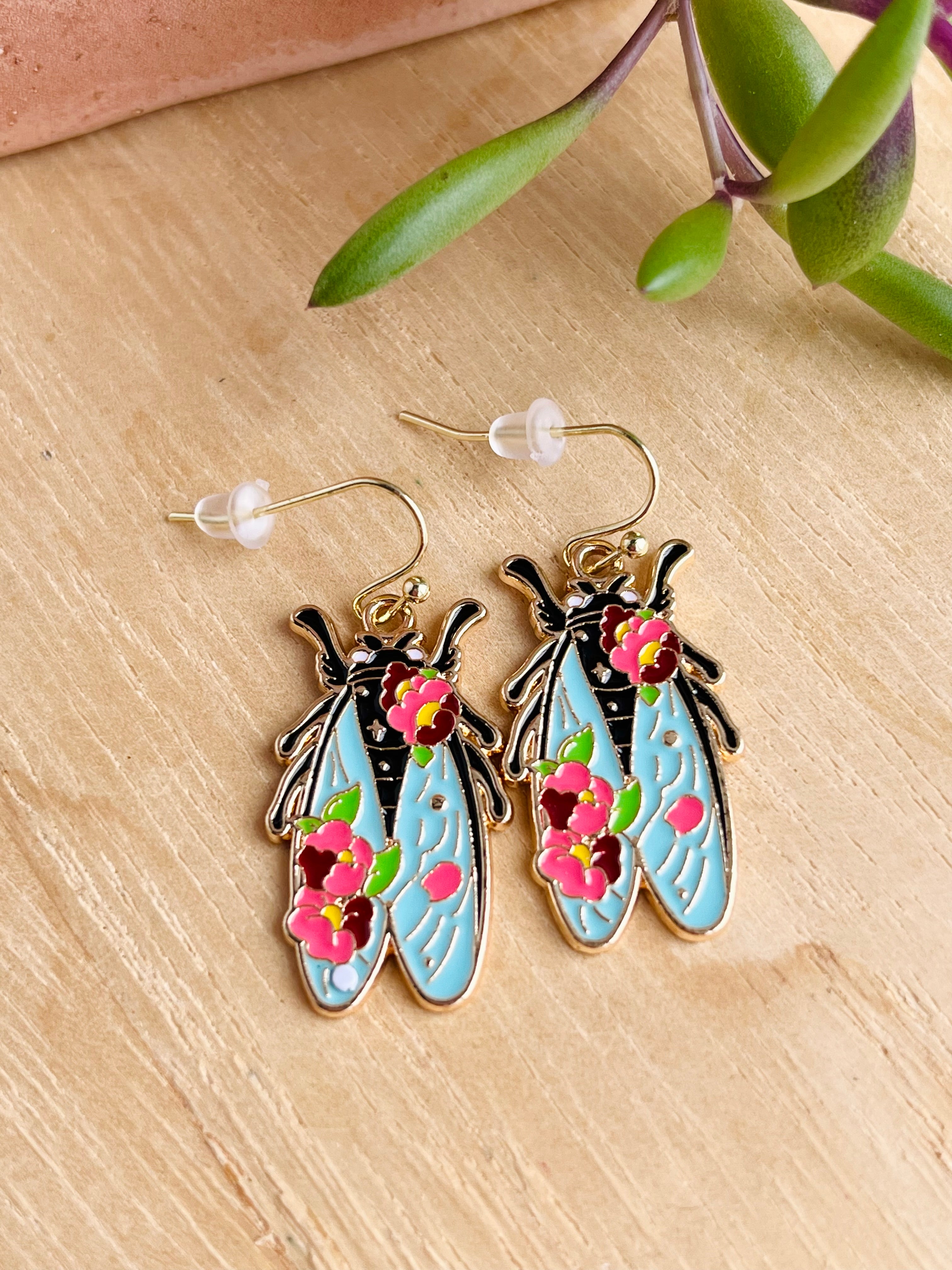 Enamel Earrings