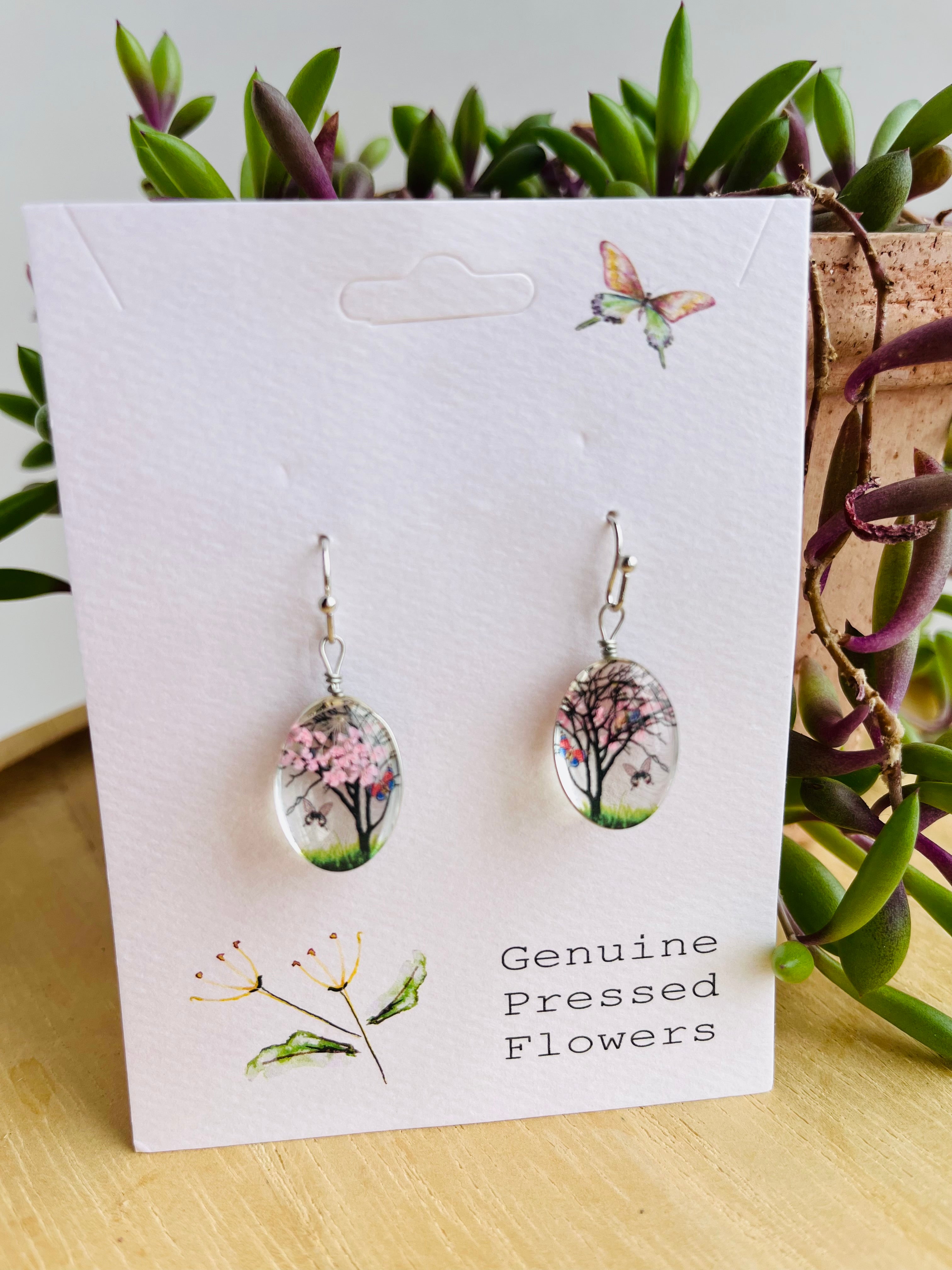 Dried Flower Earrings