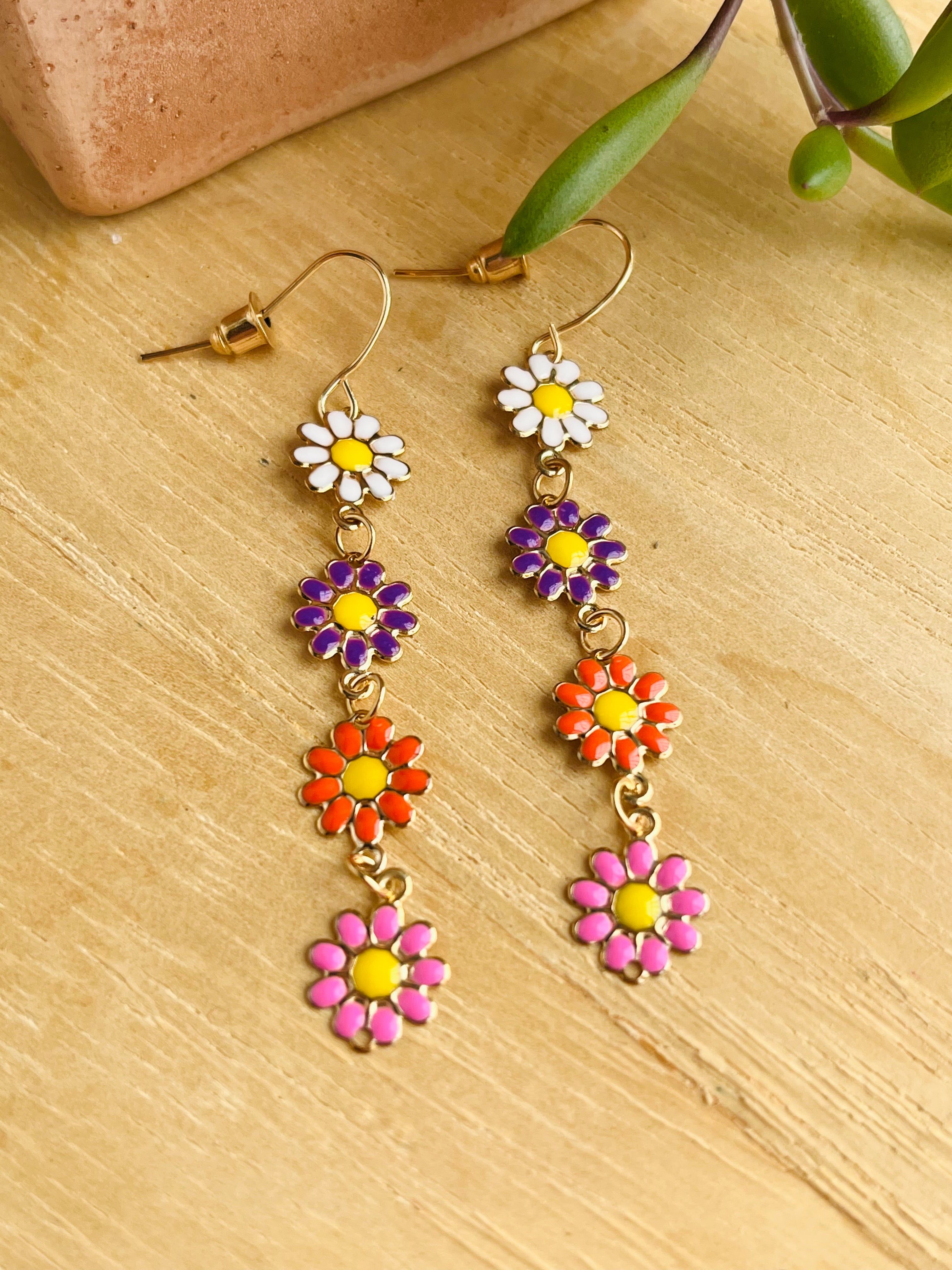 Enamel Earrings