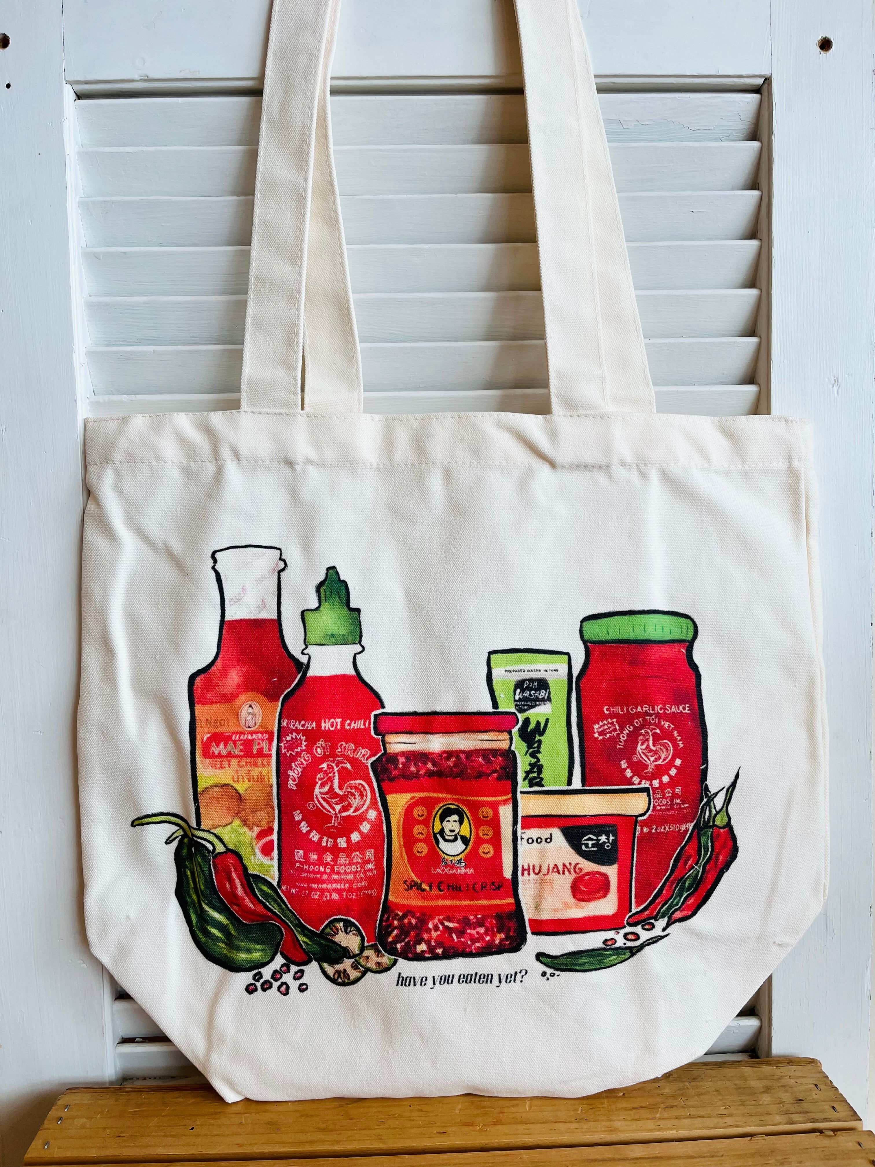 Asian Cuisine Tote Bags