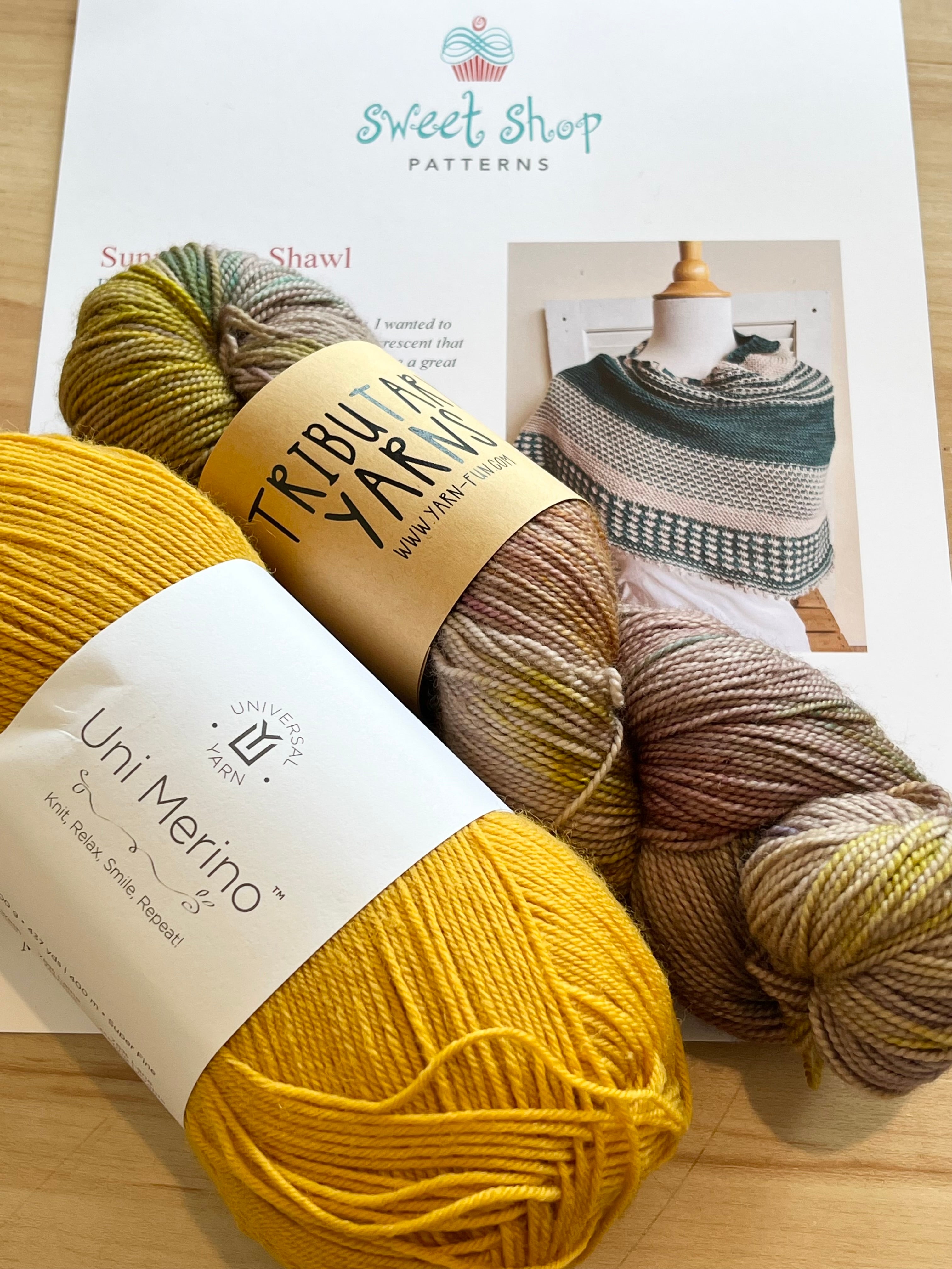 Sunny Brae Shawl kit