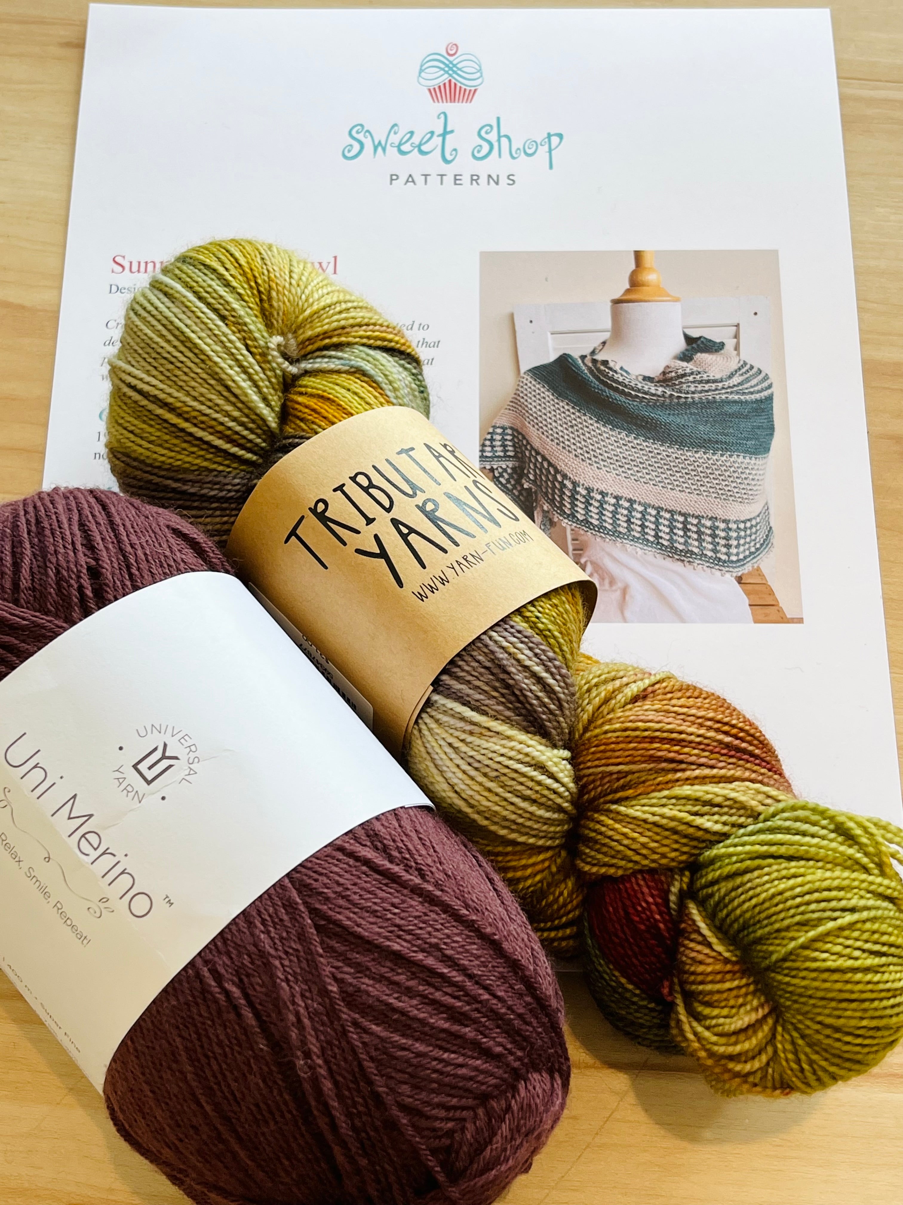 Sunny Brae Shawl kit