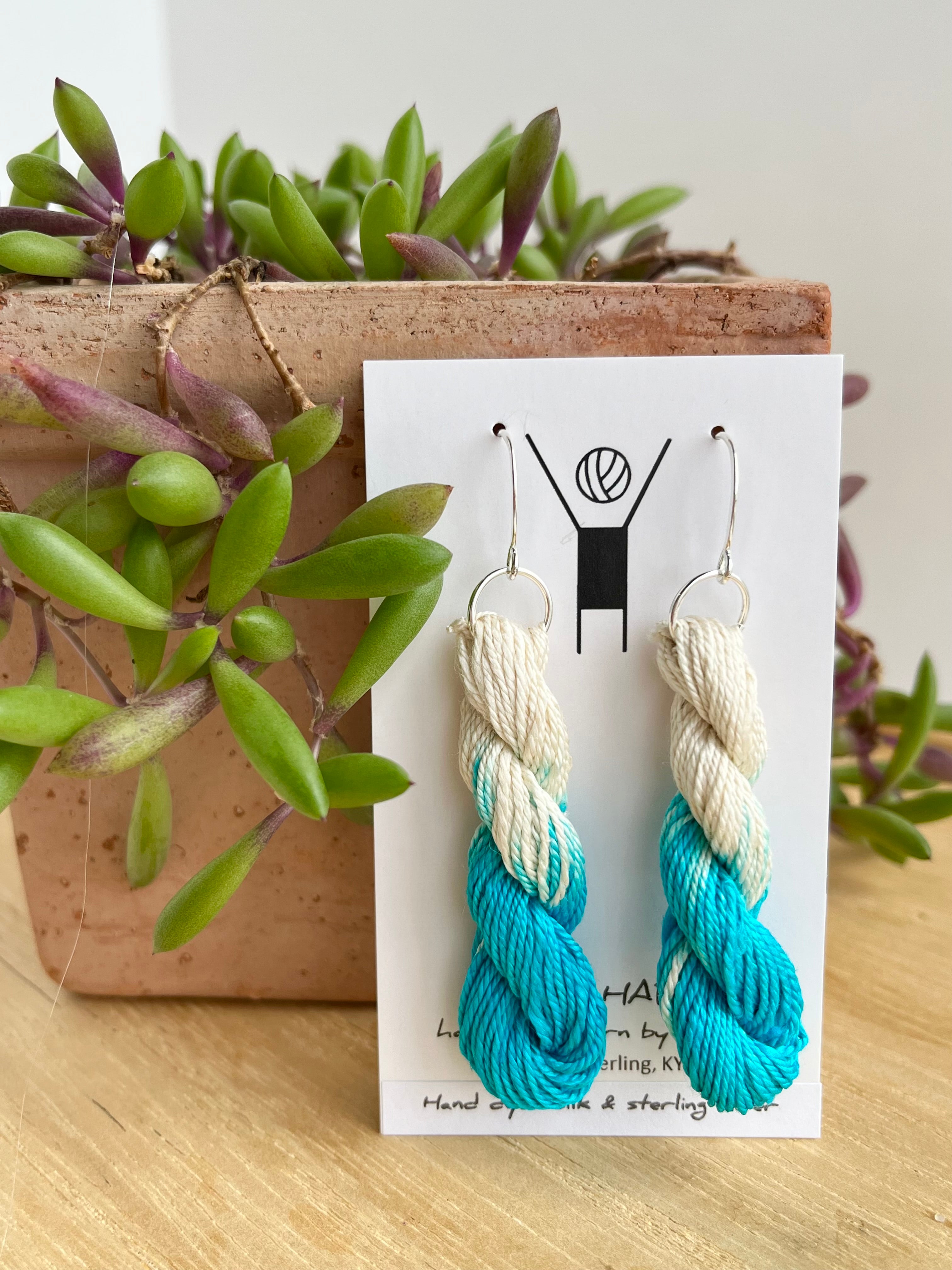 Mini-skein Earrings from Happy Habit