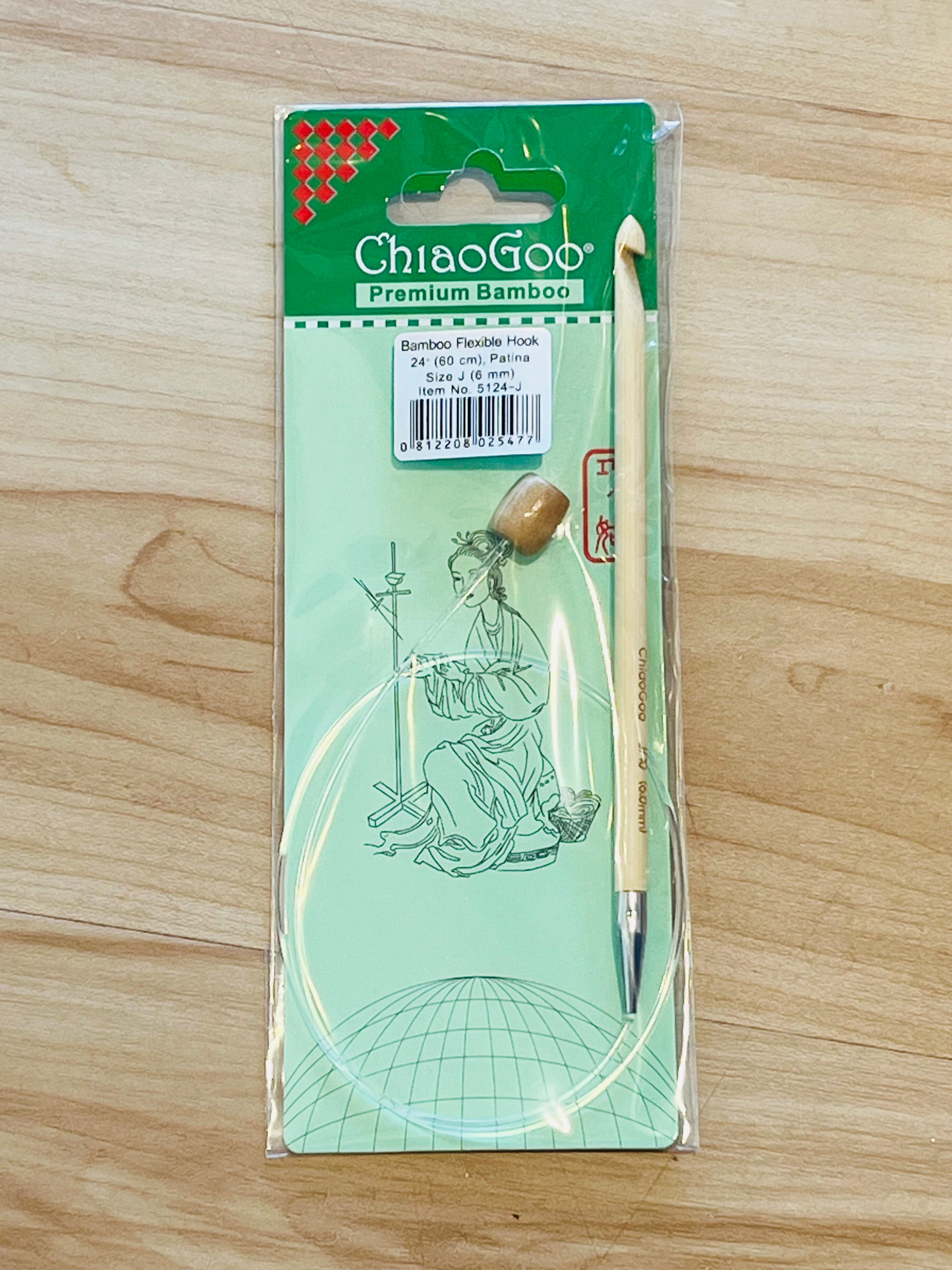 Bamboo Tunisian Crochet Flex Hook from ChiaoGoo