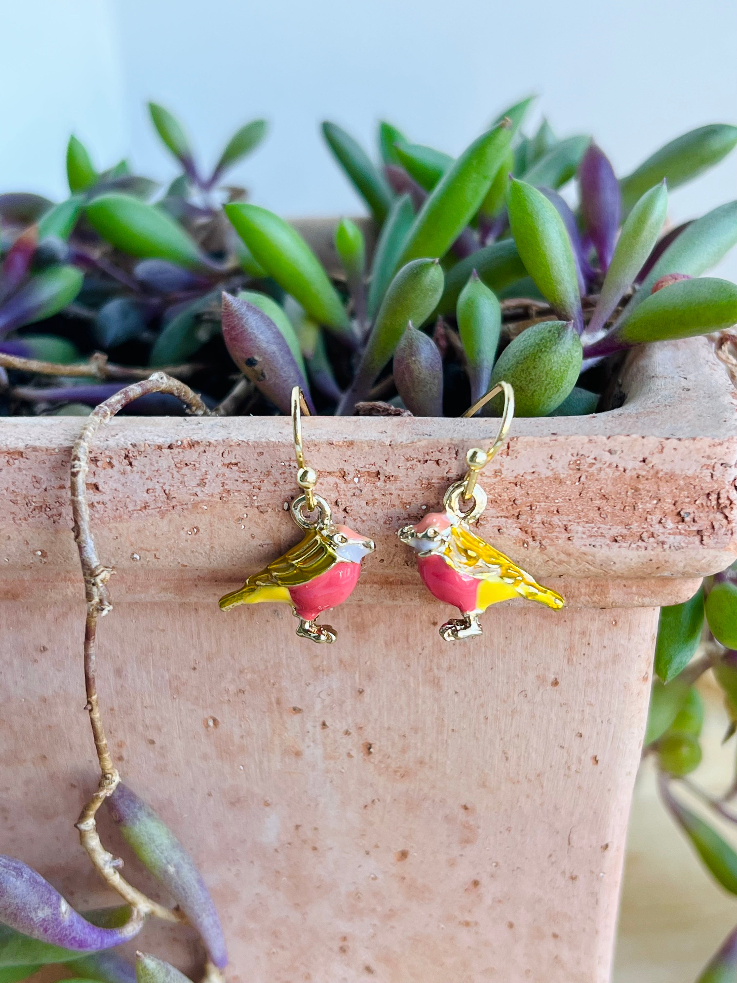 Enamel Earrings