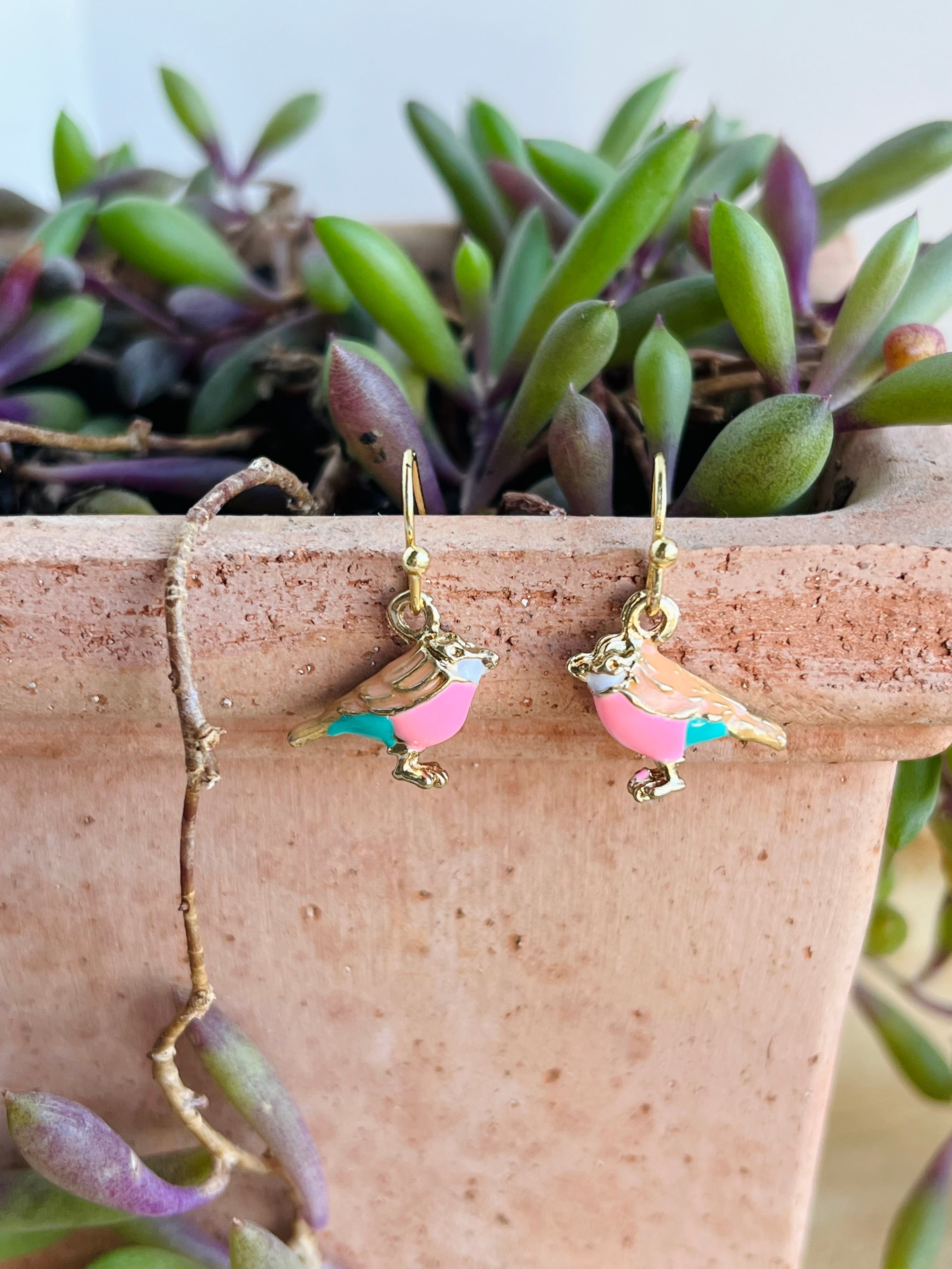 Enamel Earrings