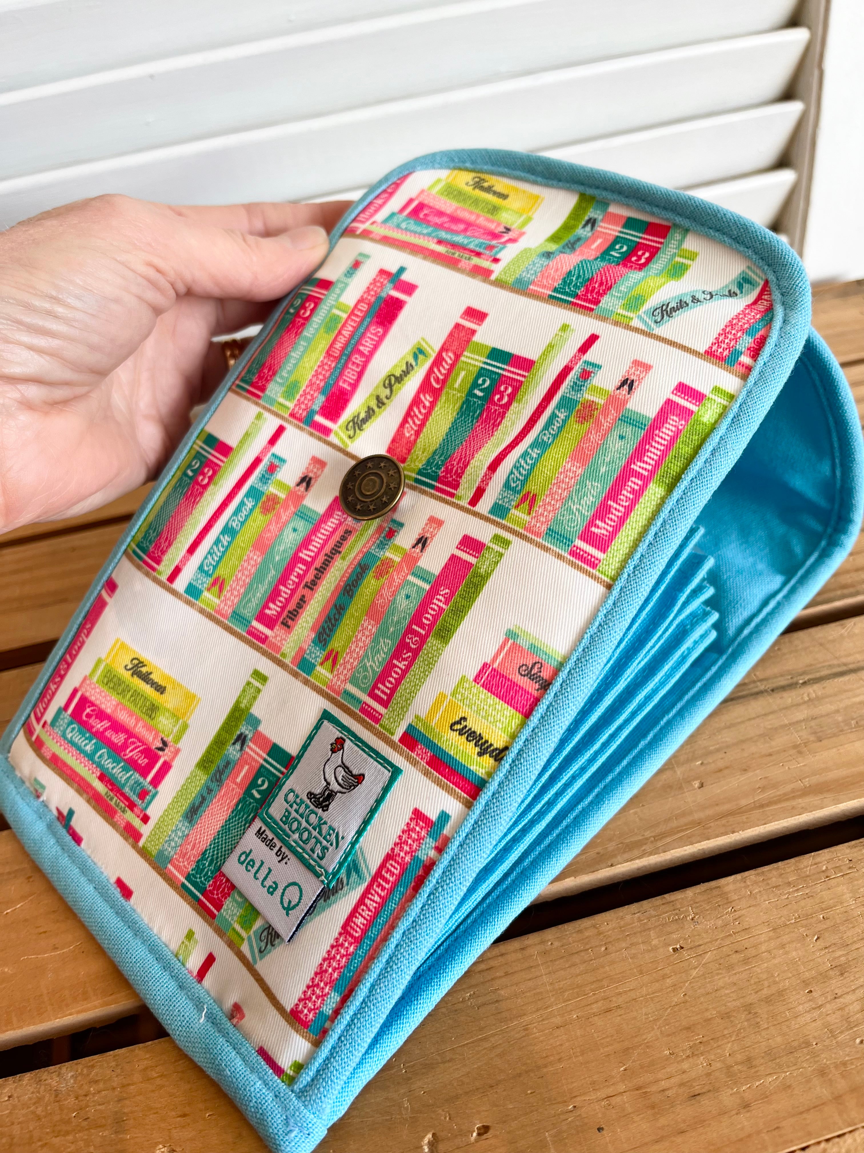 Chicken Boots Accordion Circular Needle Pouch