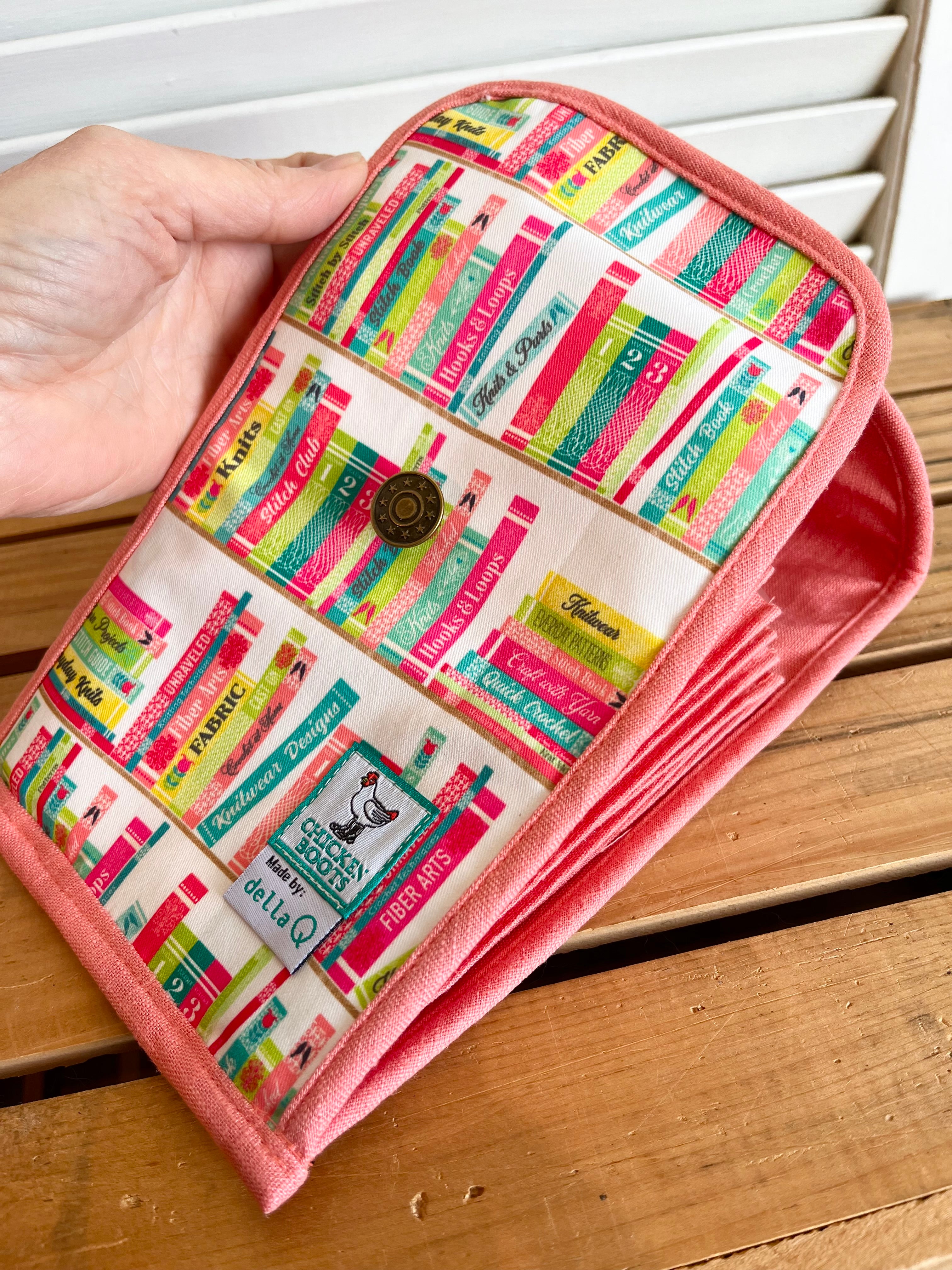 Chicken Boots Accordion Circular Needle Pouch