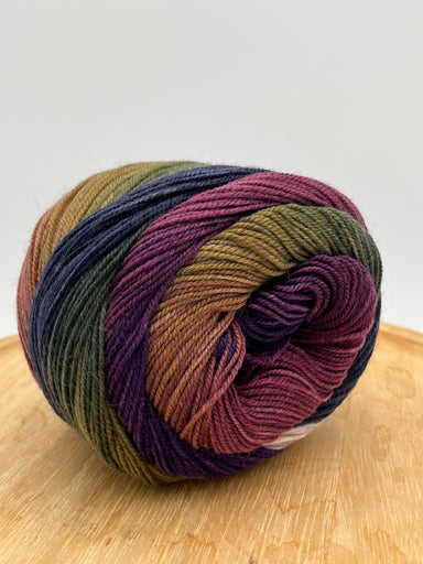 03 Navy/ochre/violet/purple - Harmonious Socks