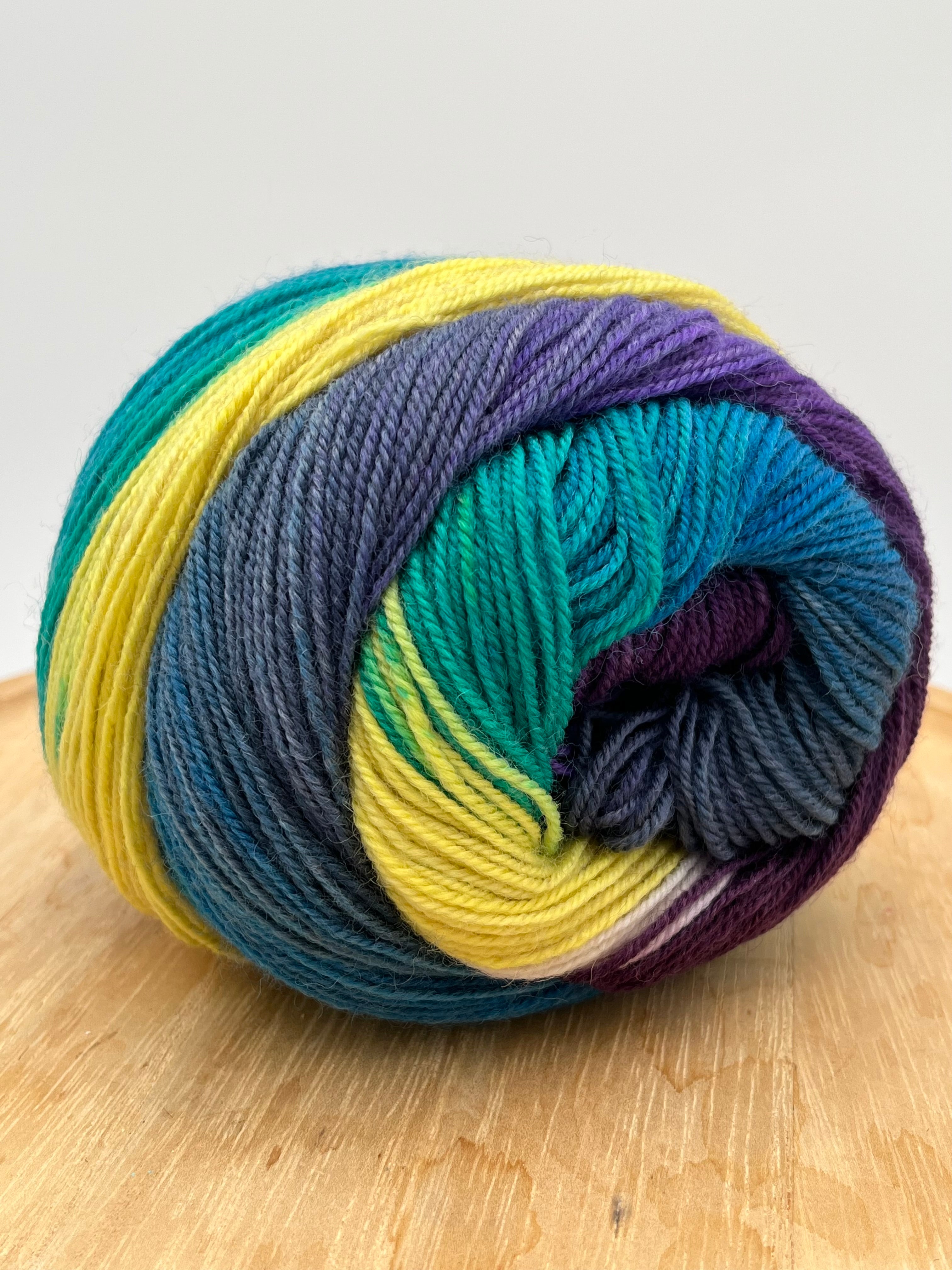 07 Yellow/green/royal/purple - Harmonious Socks