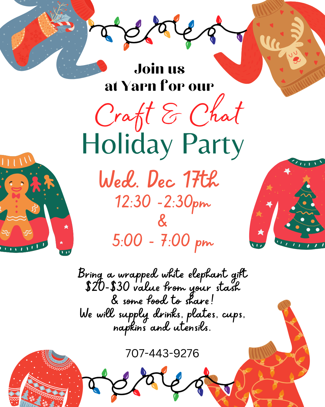 Craft & Chat Holiday Party