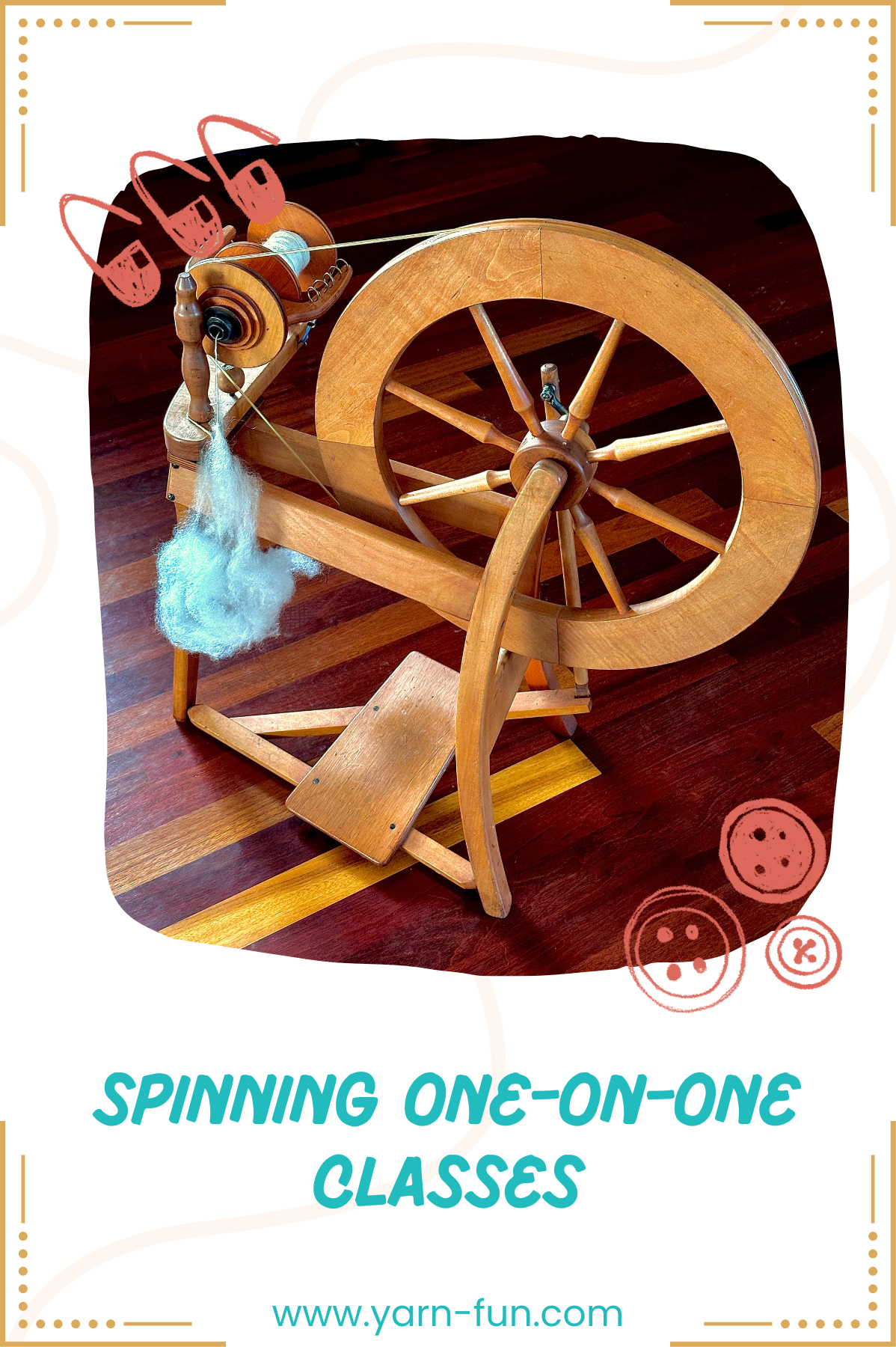 Learn how to spin on a spinning wheel one on one classes — Yarnfun