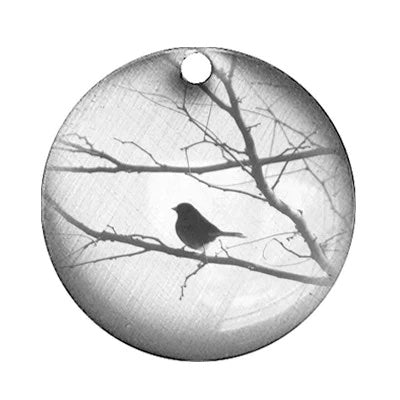 Lrg Bird Silhouette -  Picture pendant necklace