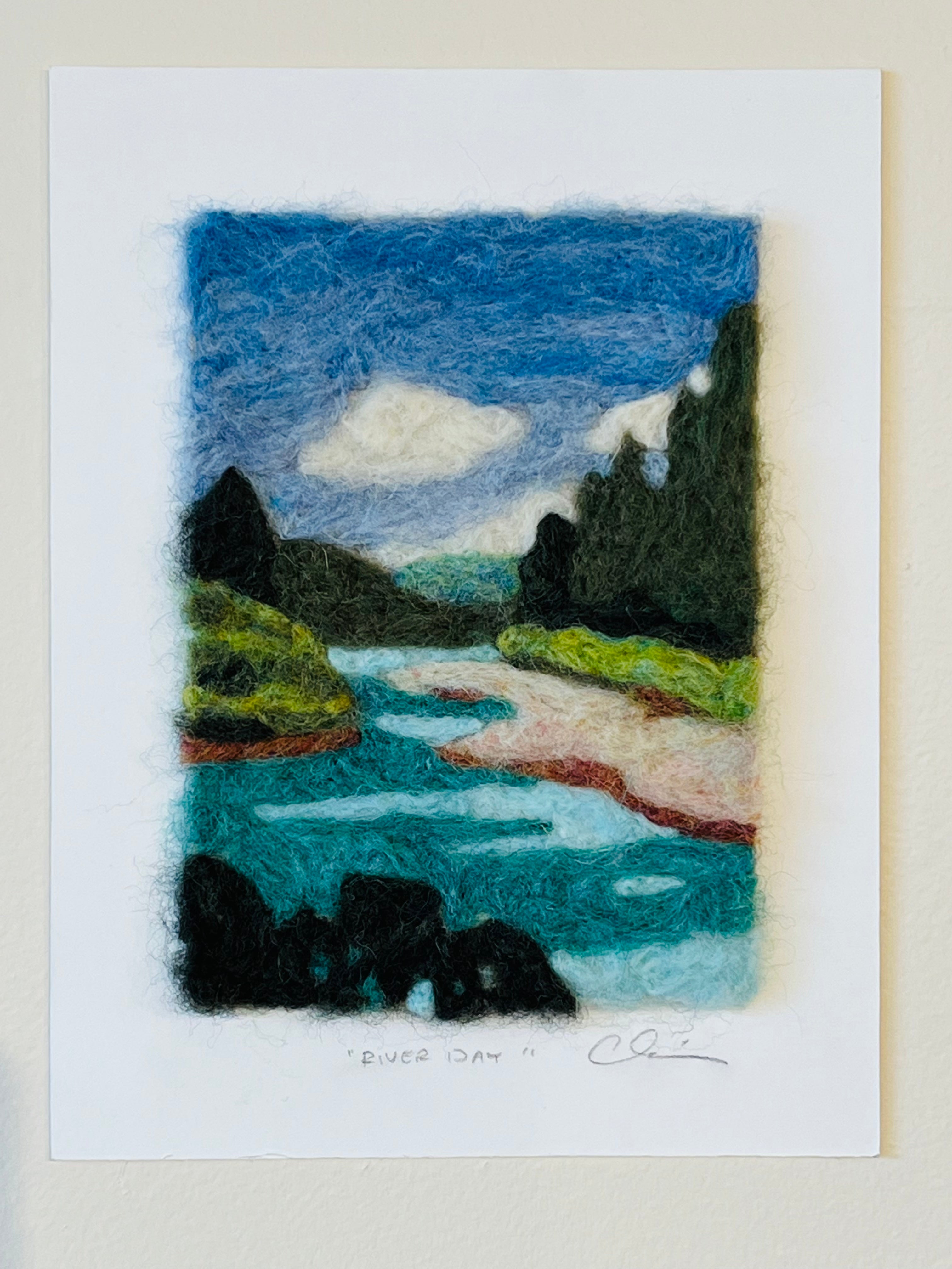 River Day - needle felting kit from Claire Astra Studios