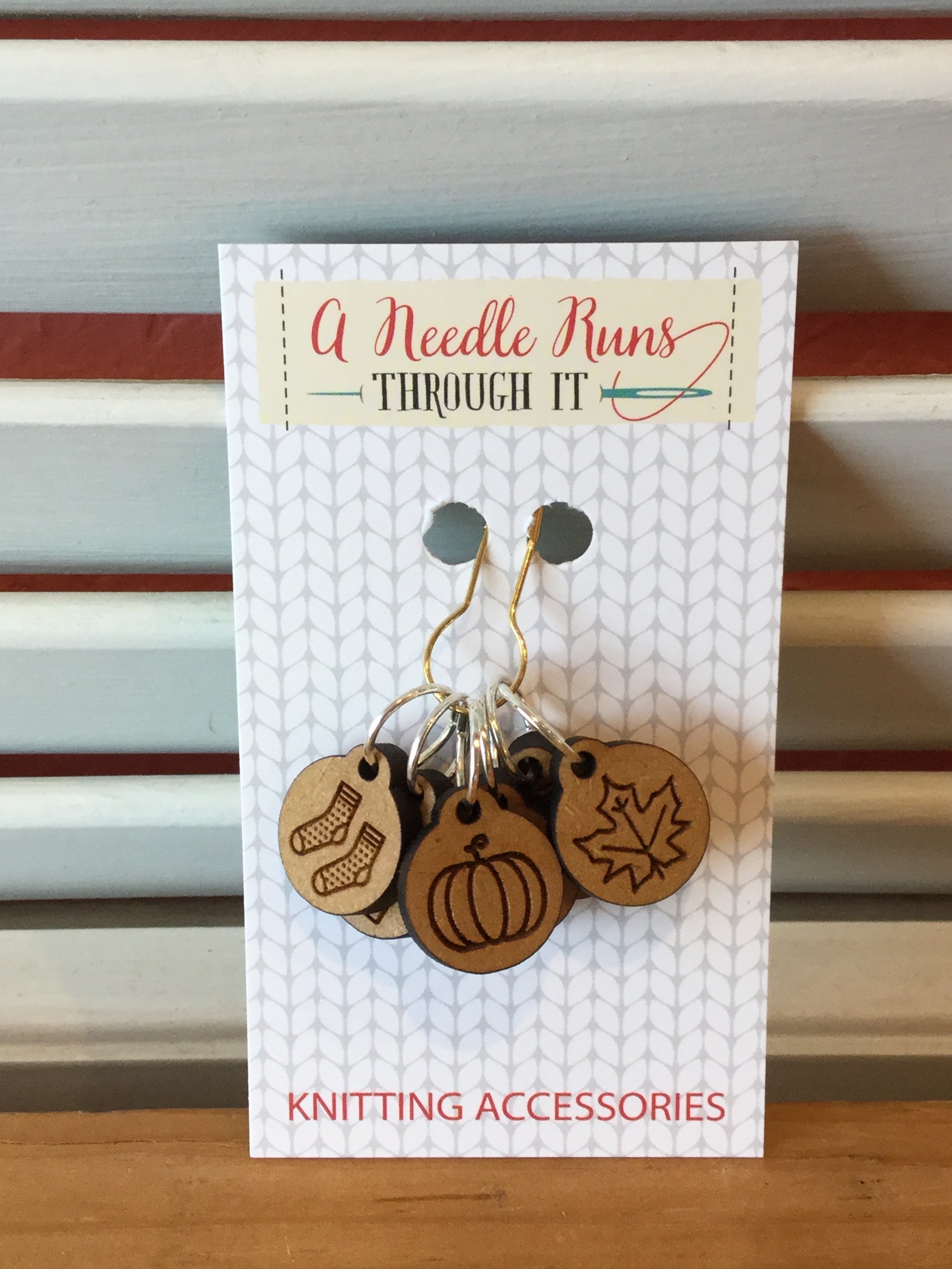 Autumn - stitch marker set