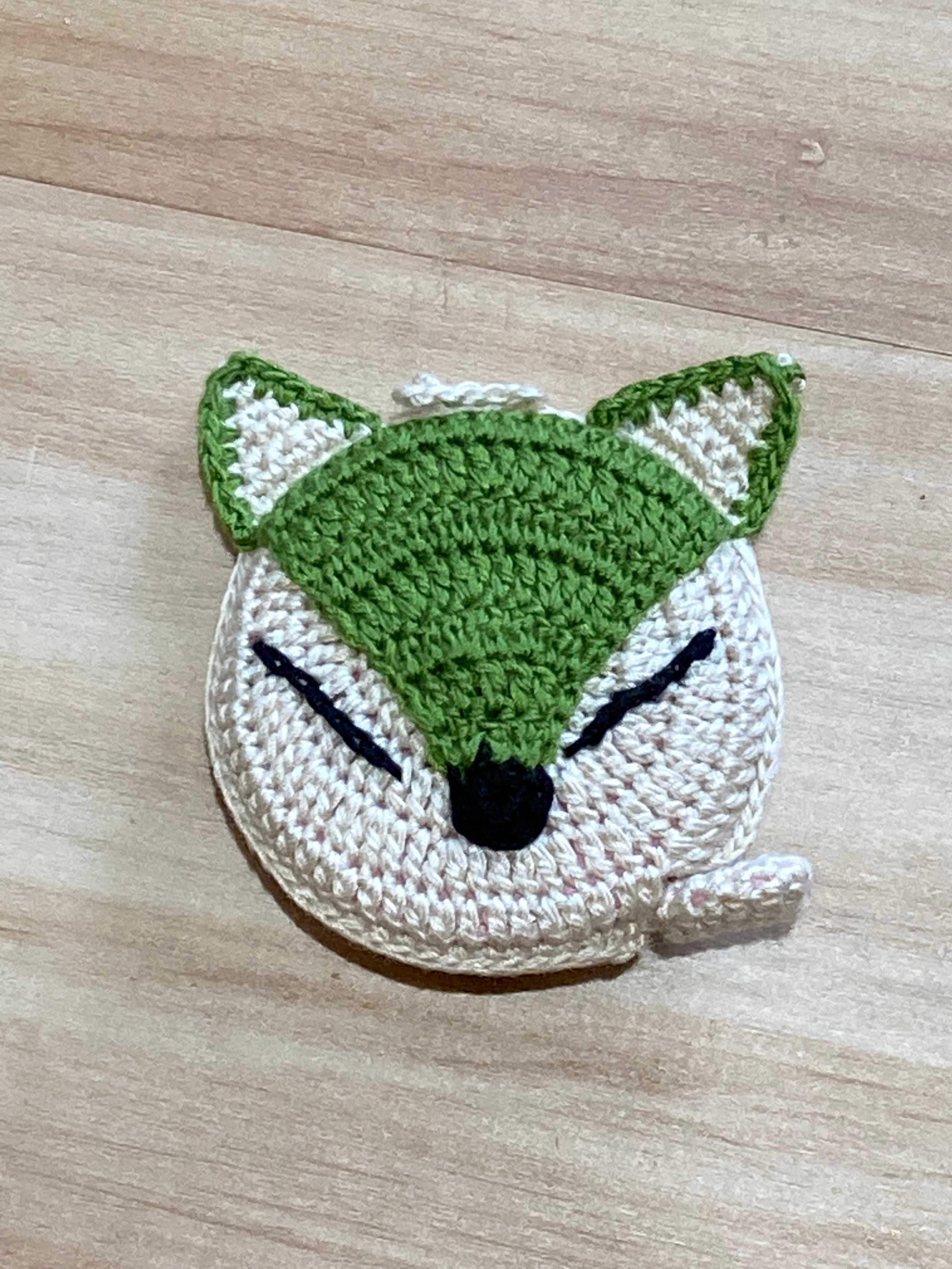 Green Fox - Crocheted Tape Measure