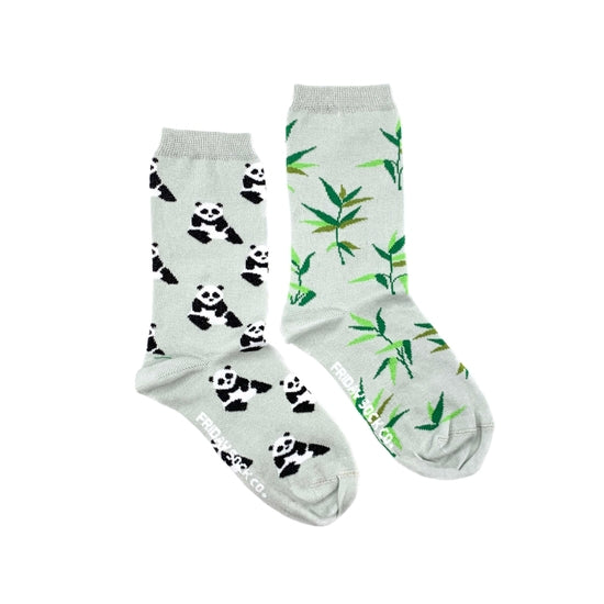Panda & Bamboo - Mismatched Women's Socks