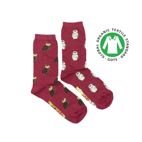 Owls Organic Cotton - Mismatched Women's Socks